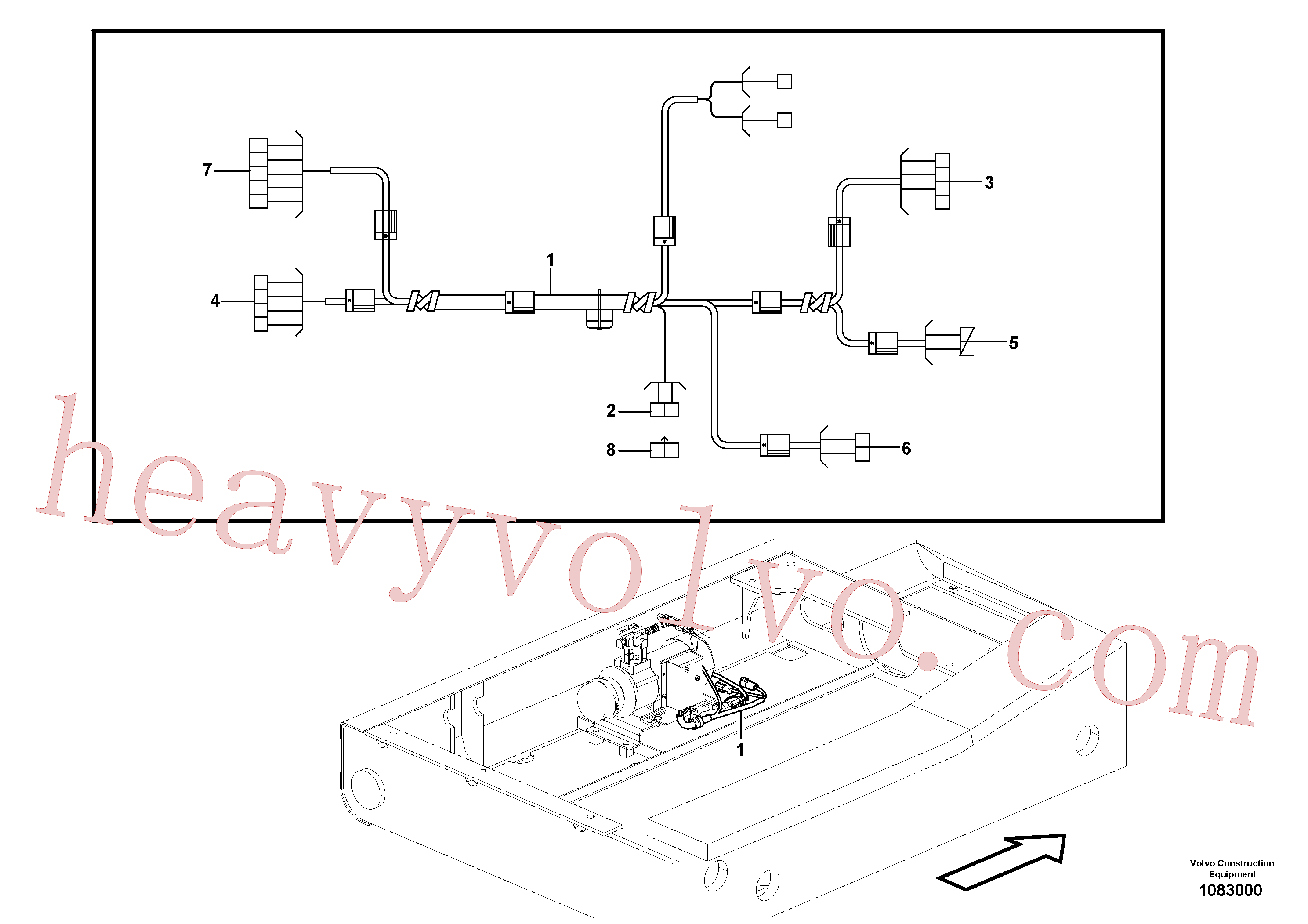 China Made VOE14698184 Wiring harness parts for Volvo Excavator