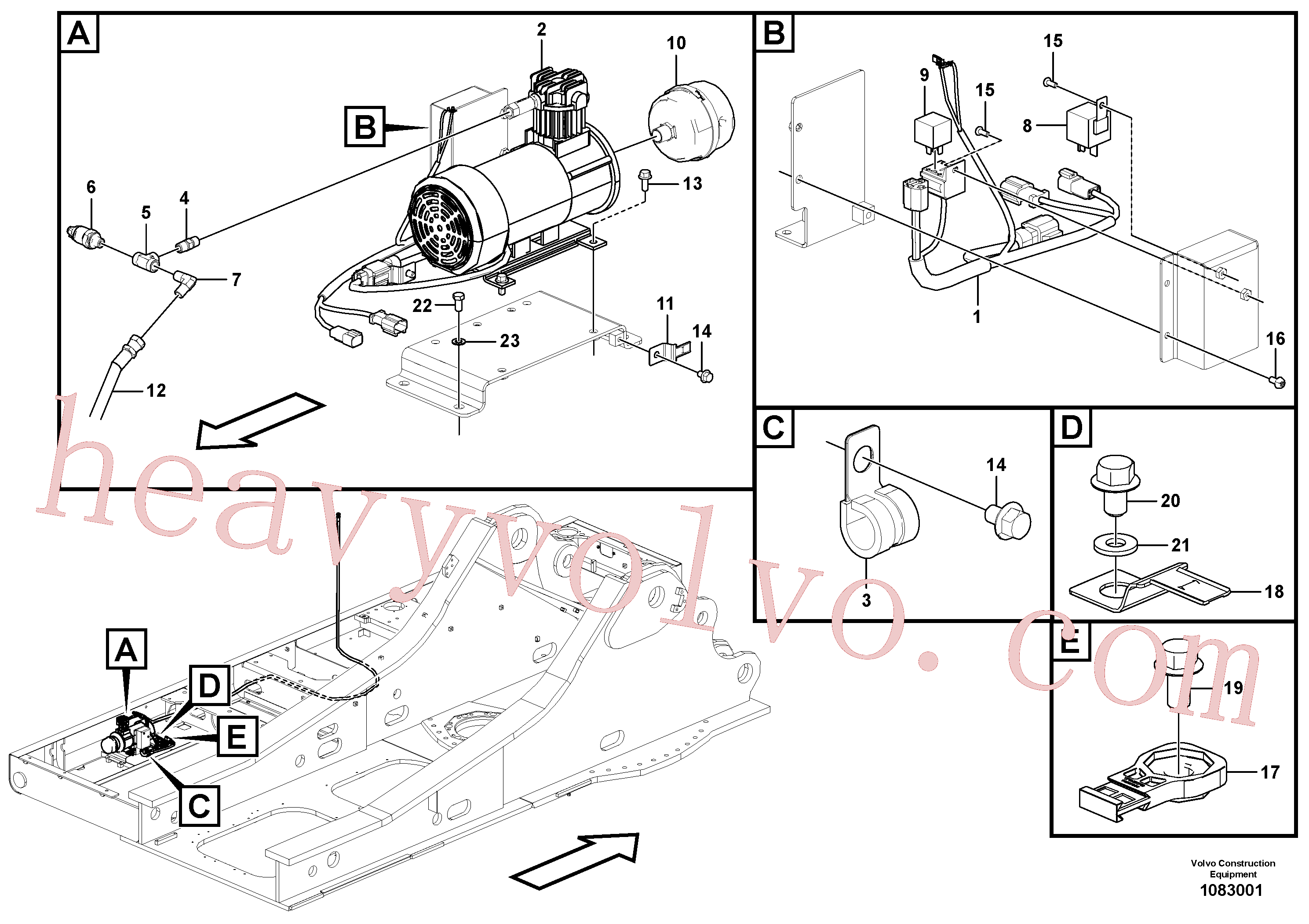 China Made VOE14698184 Wiring harness parts for Volvo Excavator
