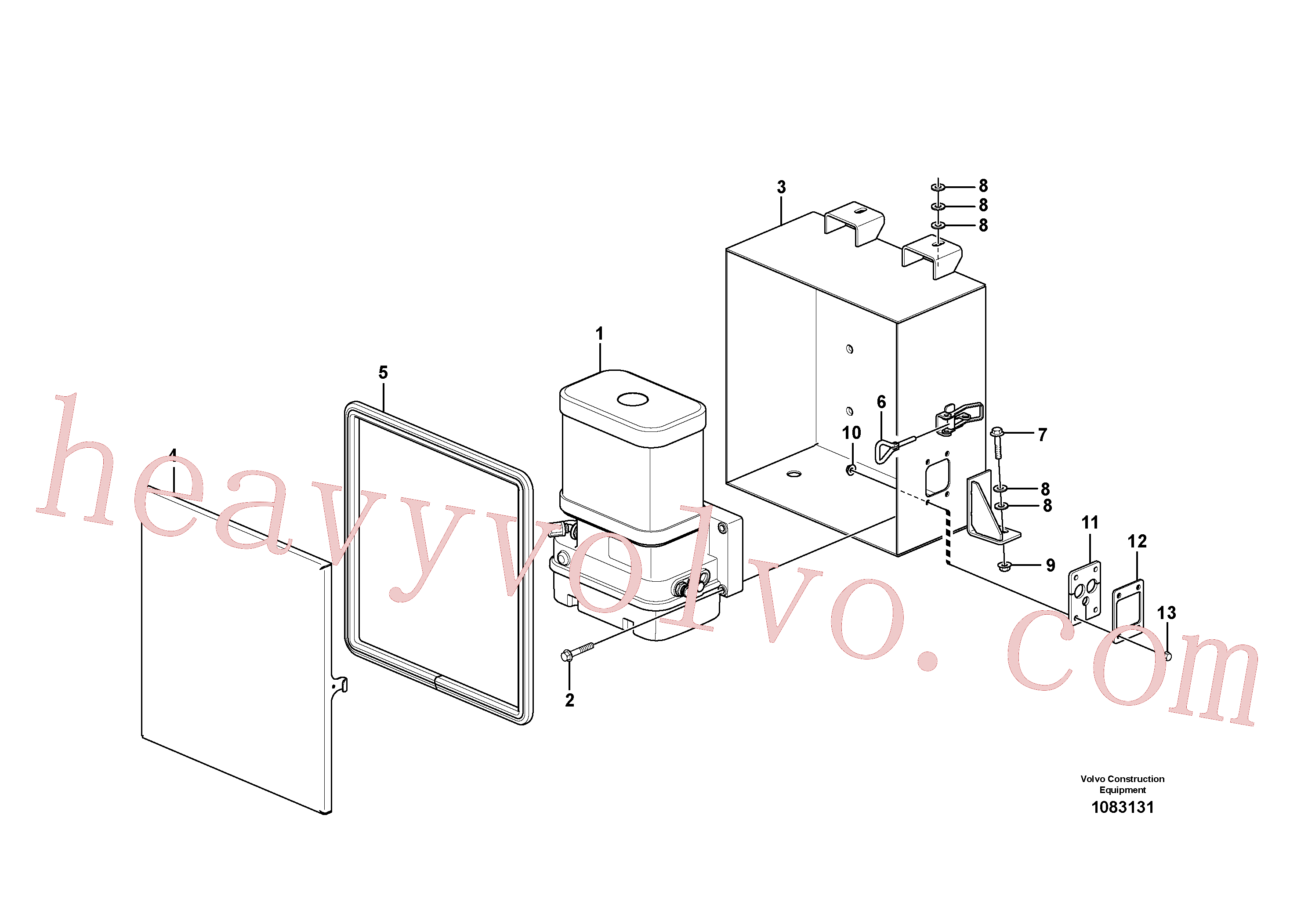Volvo excavator part VOE16808081 Protective housing for sale