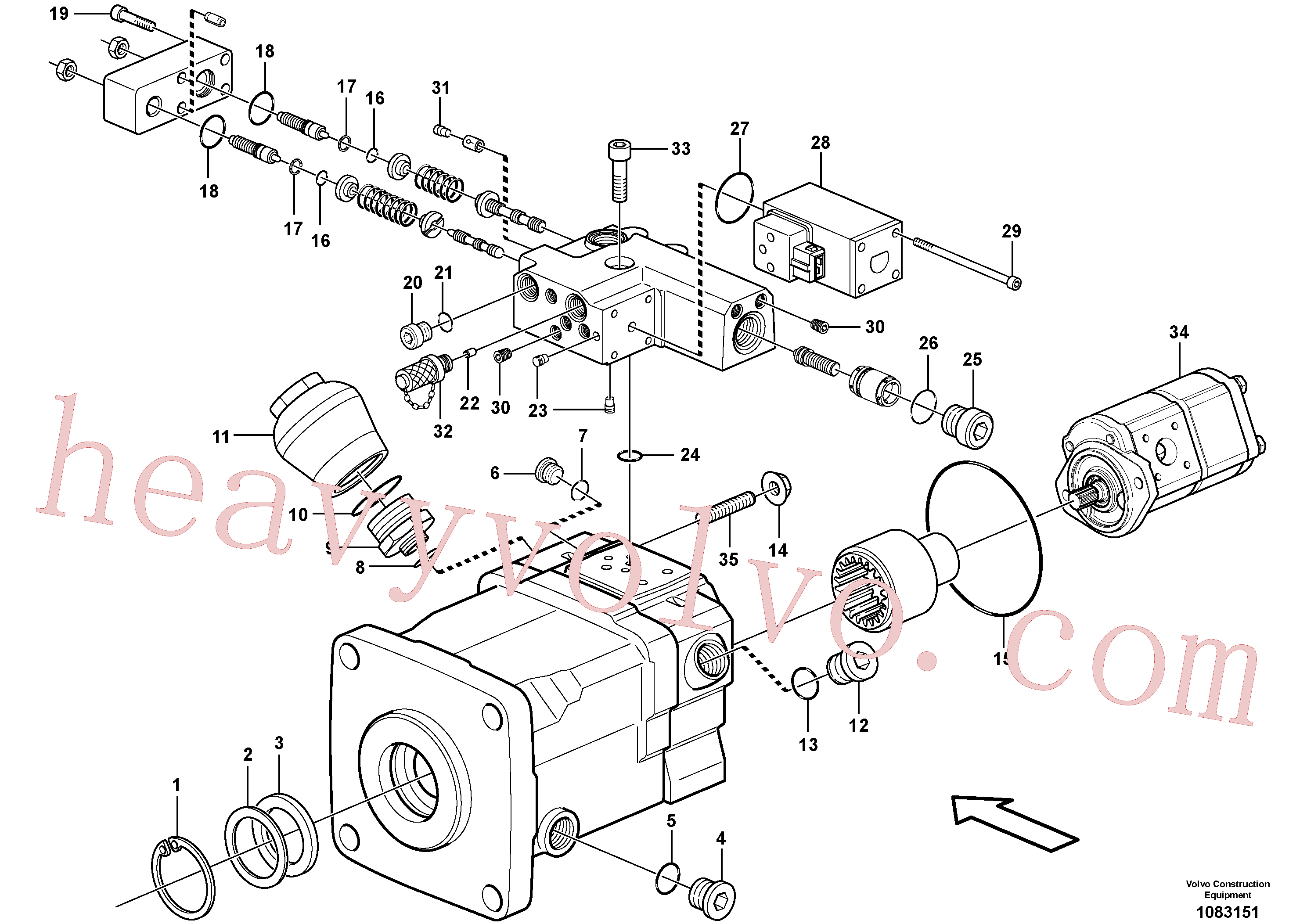 Volvo excavator part VOE11704917 O-ring for sale