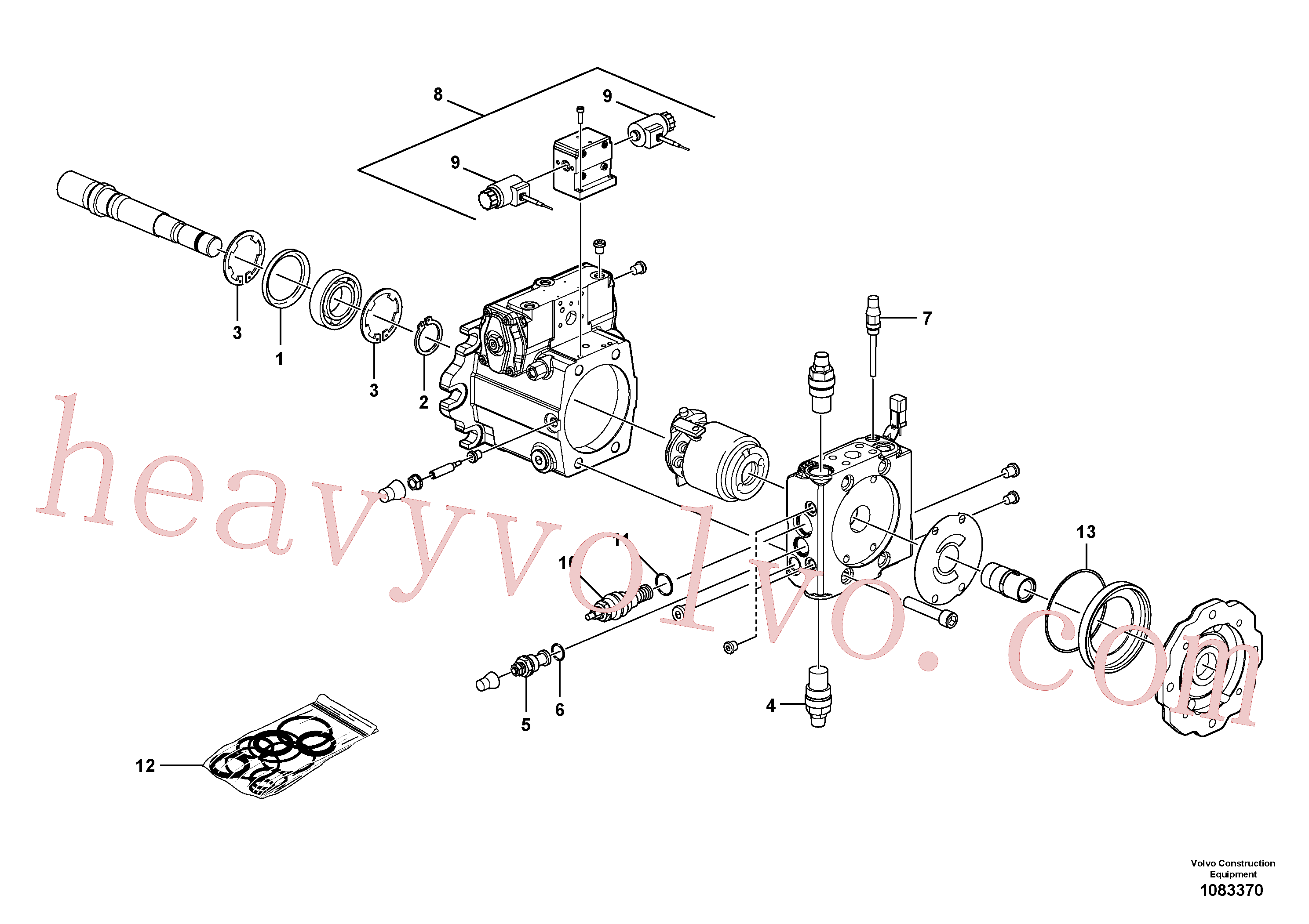 VOE17225536 O-ring for Volvo Excavator spare