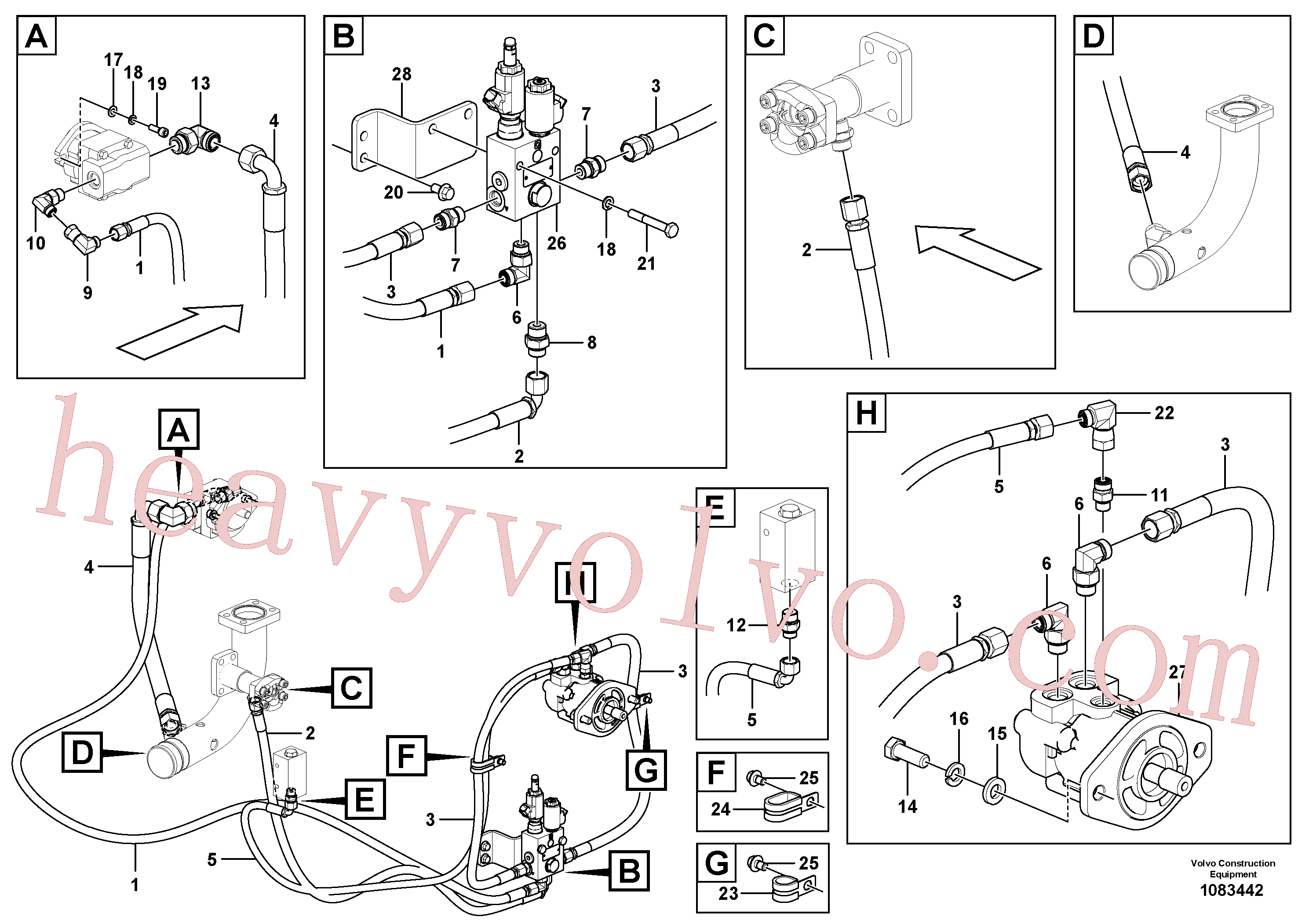 Volvo excavator part VOE14388438 Valve for sale