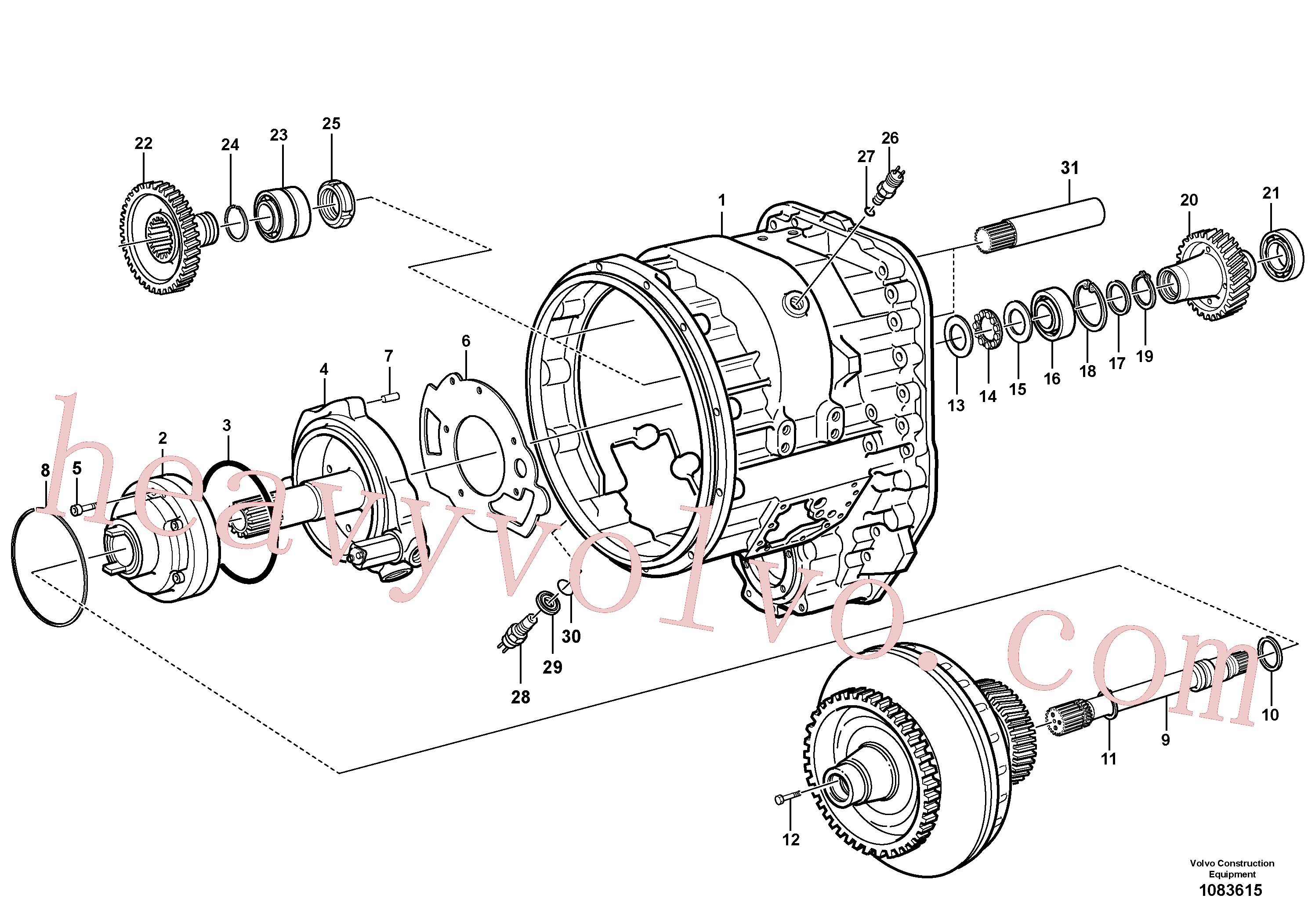 VOE959250 Hex. socket screw for Volvo Excavator Parts
