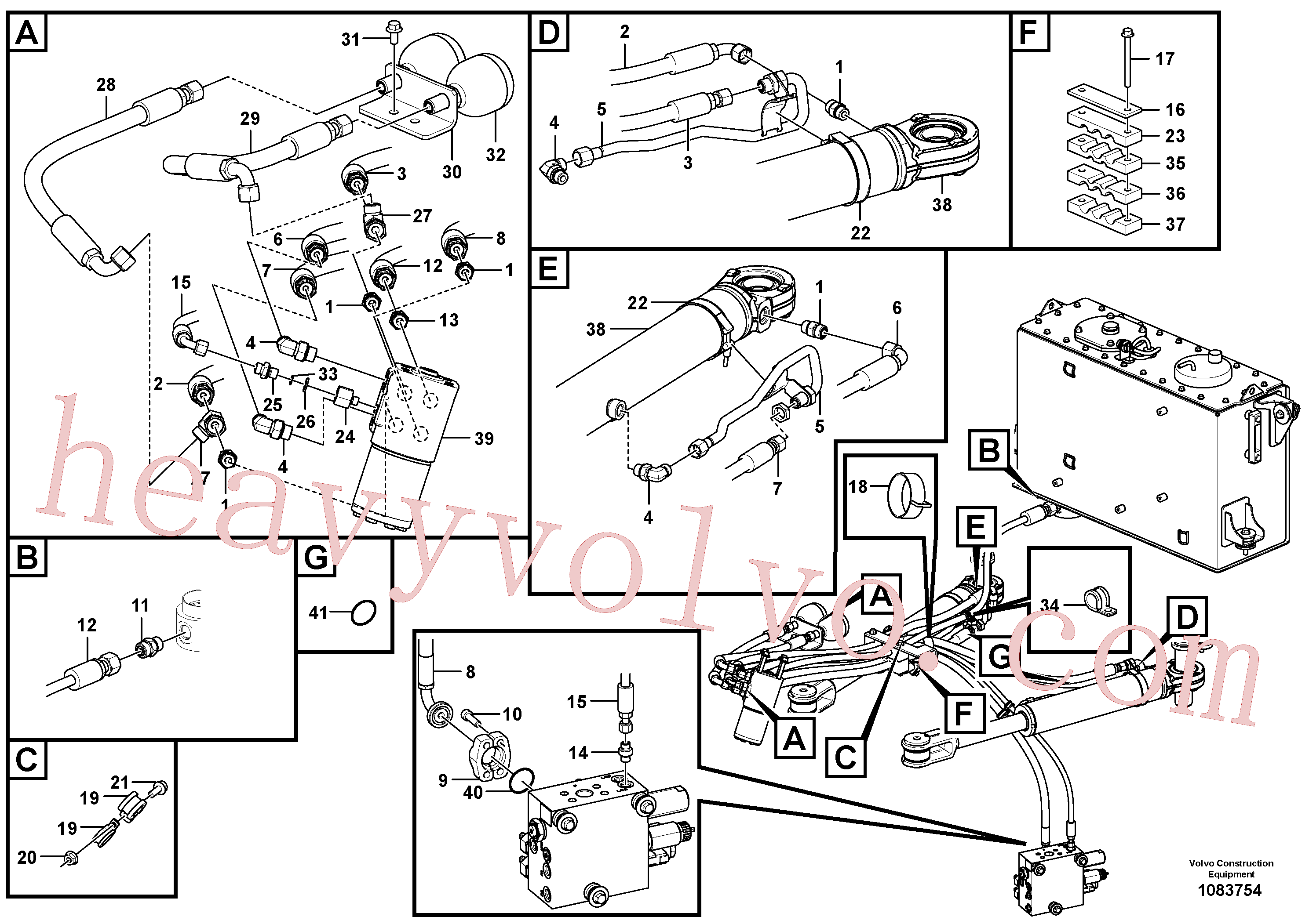SA9403-04512 Hose assembly for Volvo Excavator Parts