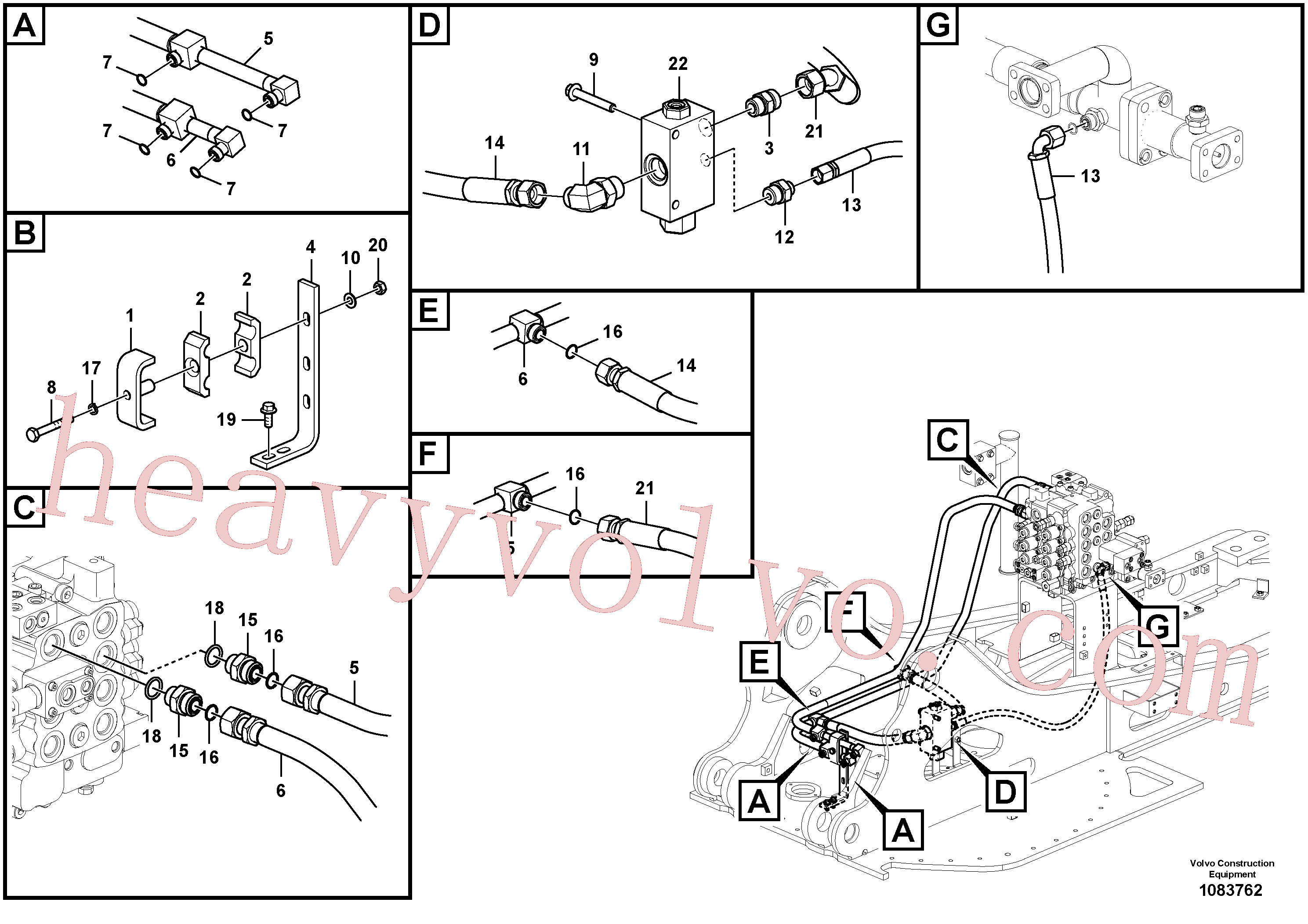 Volvo excavator part VOE14513951 Plate for sale