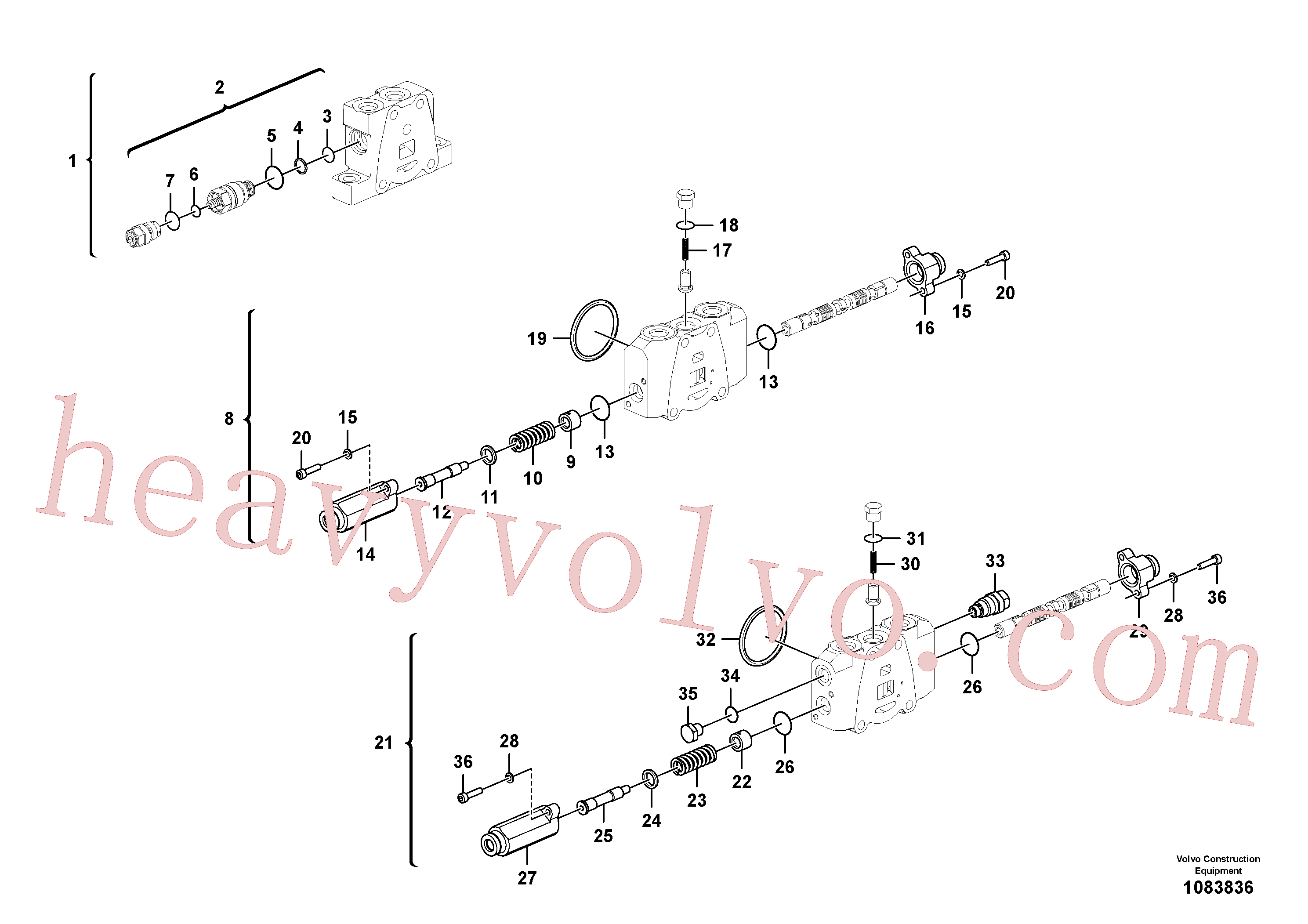 China Made VOE994019 Hex. socket screw parts for Volvo Excavator