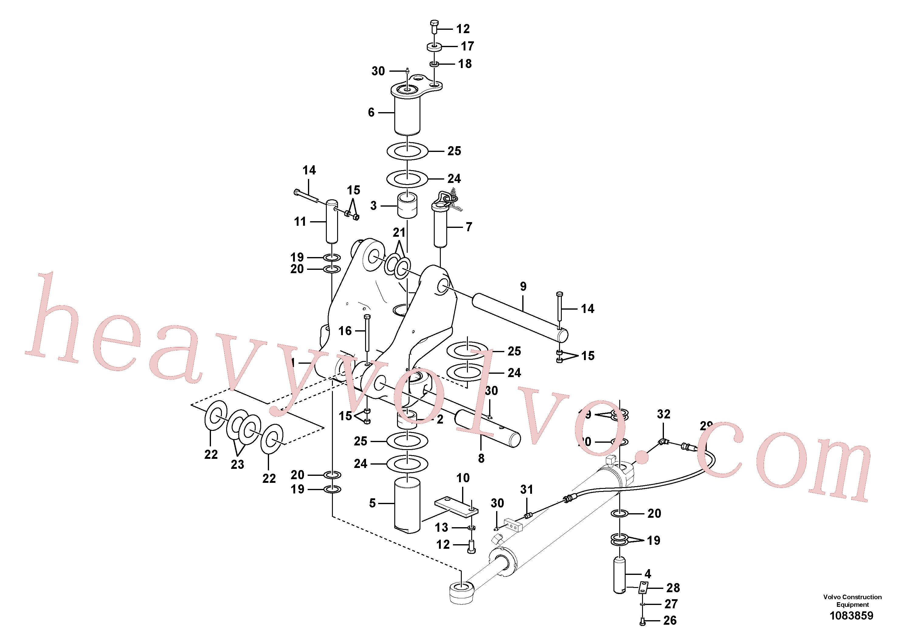 China Made SA1171-30580 Shim parts for Volvo Excavator