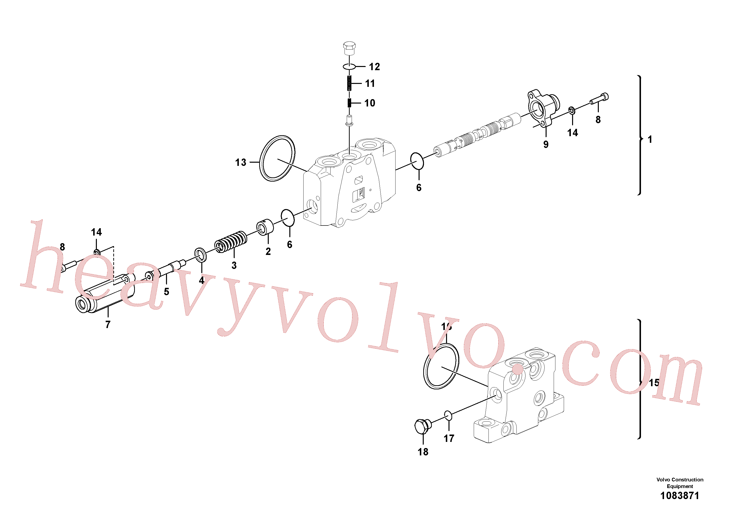 China Made VOE994019 Hex. socket screw parts for Volvo Excavator