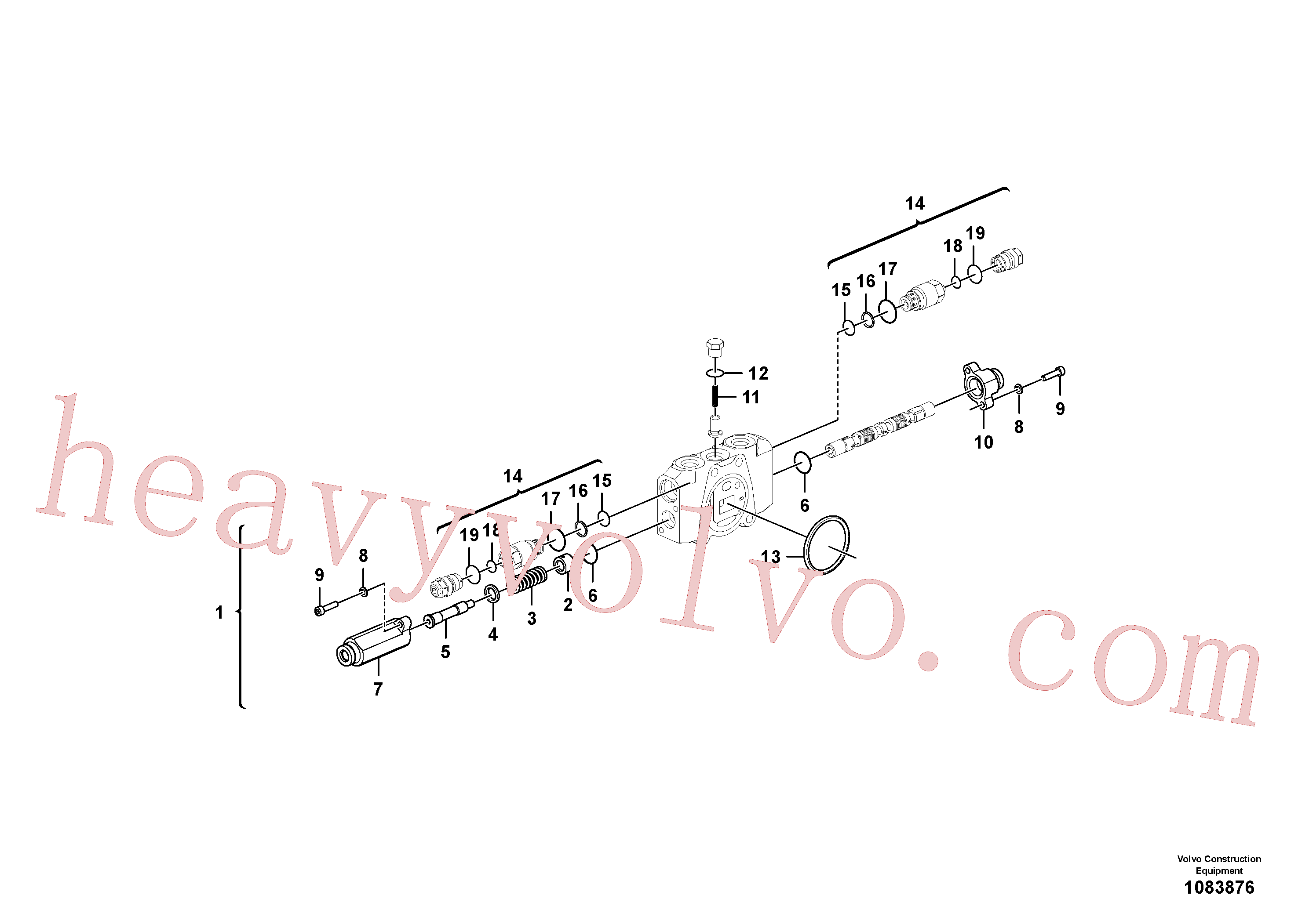 China Made VOE994019 Hex. socket screw parts for Volvo Excavator