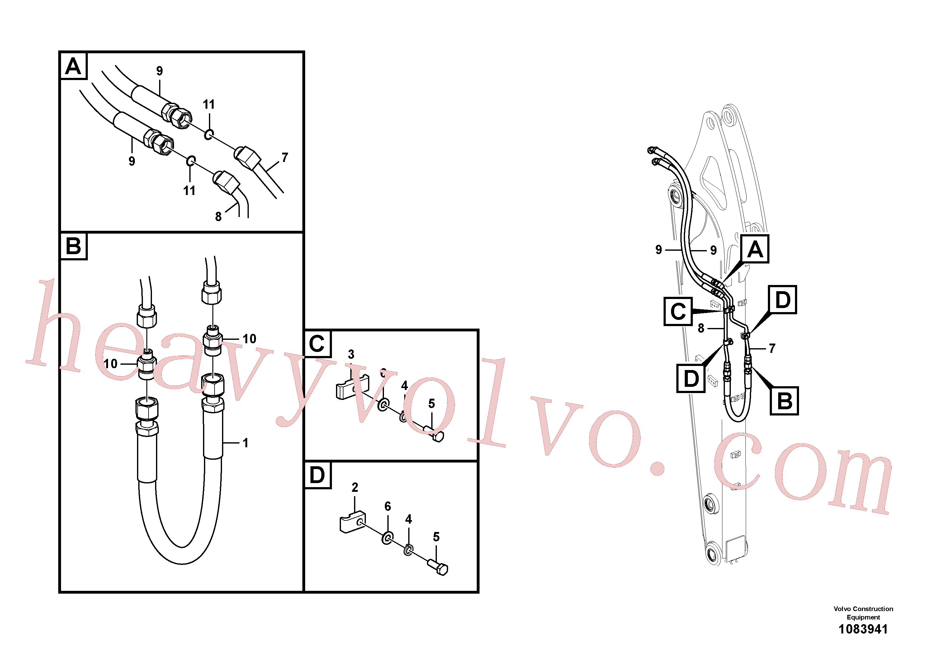 VOE14880478 Clamp for Volvo Excavator spare