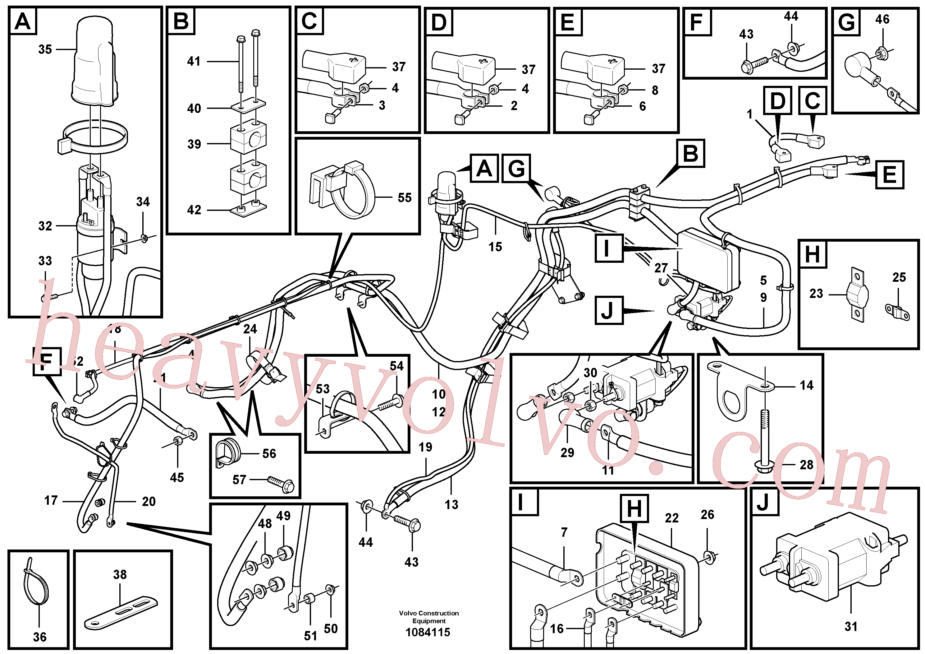 VOE969982 Flange screw for Volvo Excavator Parts
