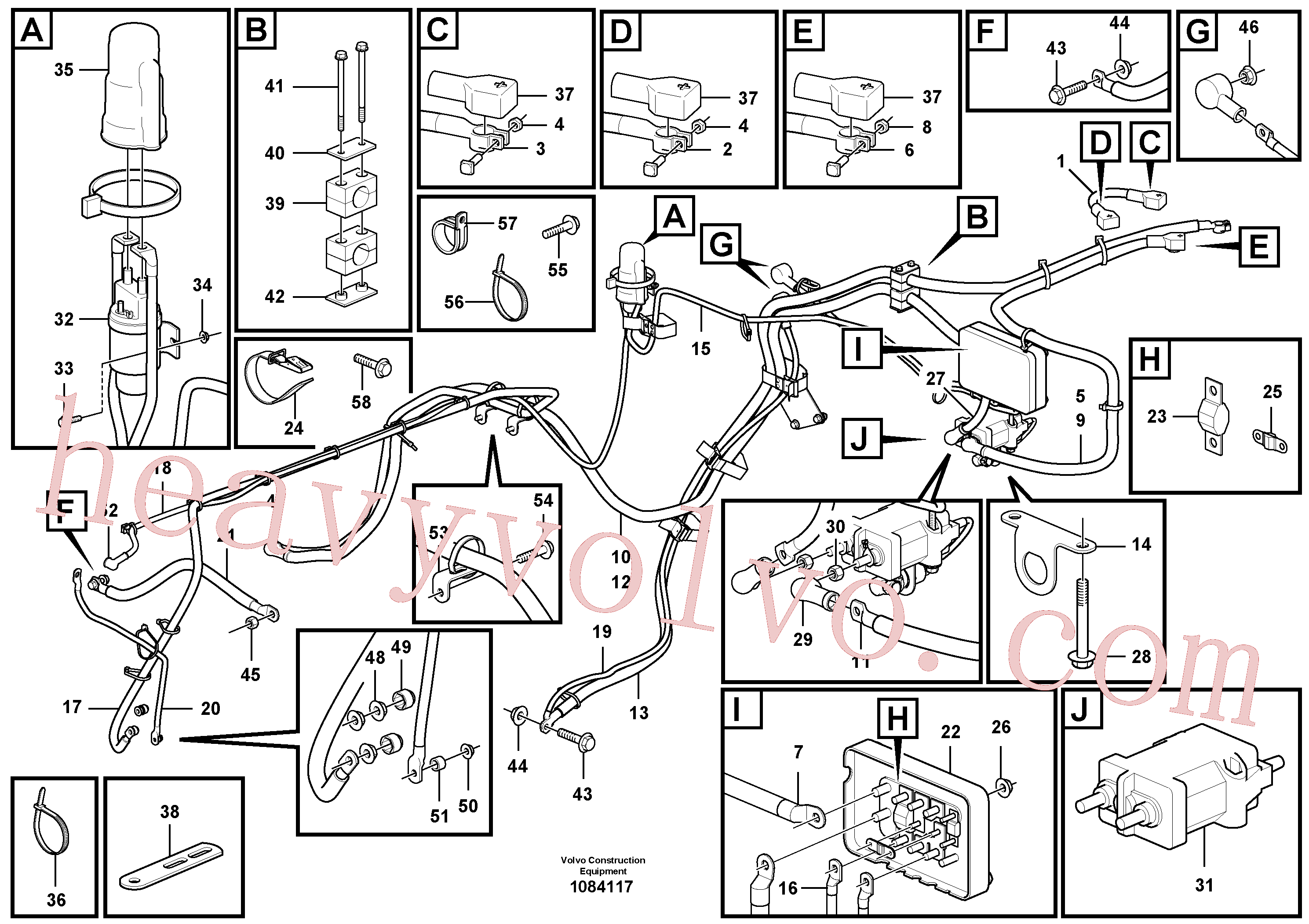 VOE969982 Flange screw for Volvo Excavator Parts