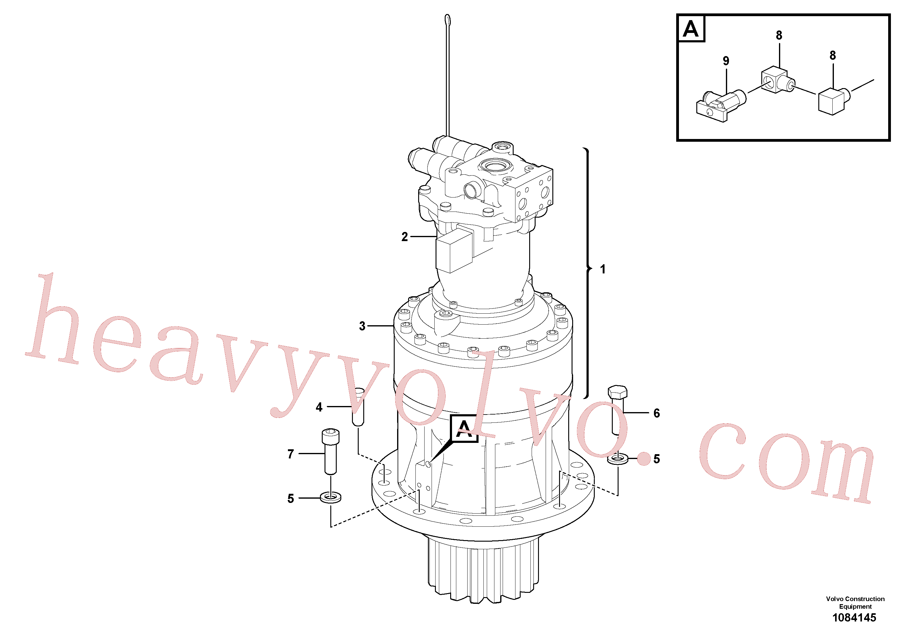 Volvo excavator part VOE14653149 Swing motor for sale