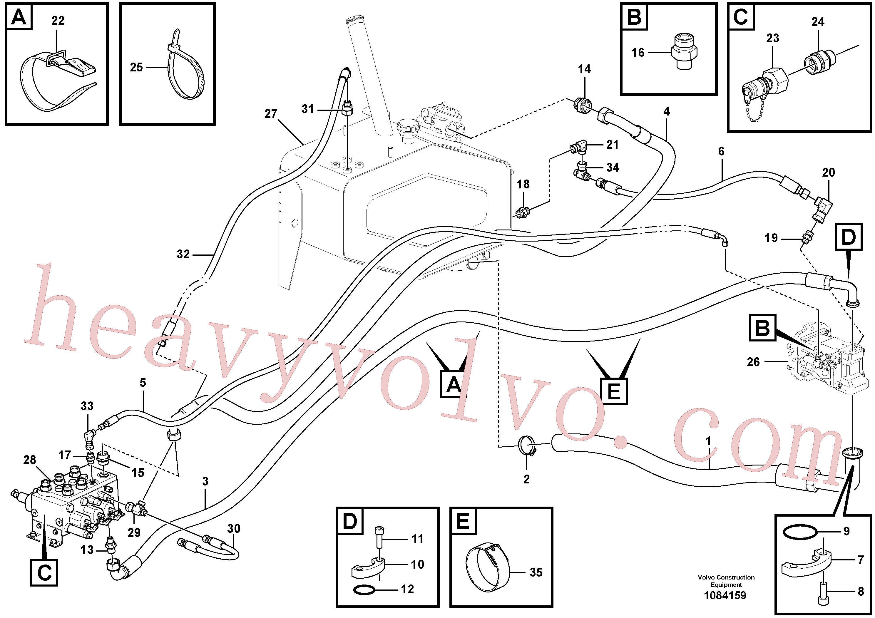 Volvo VOE936712 Hose assembly aftermarket part for sale