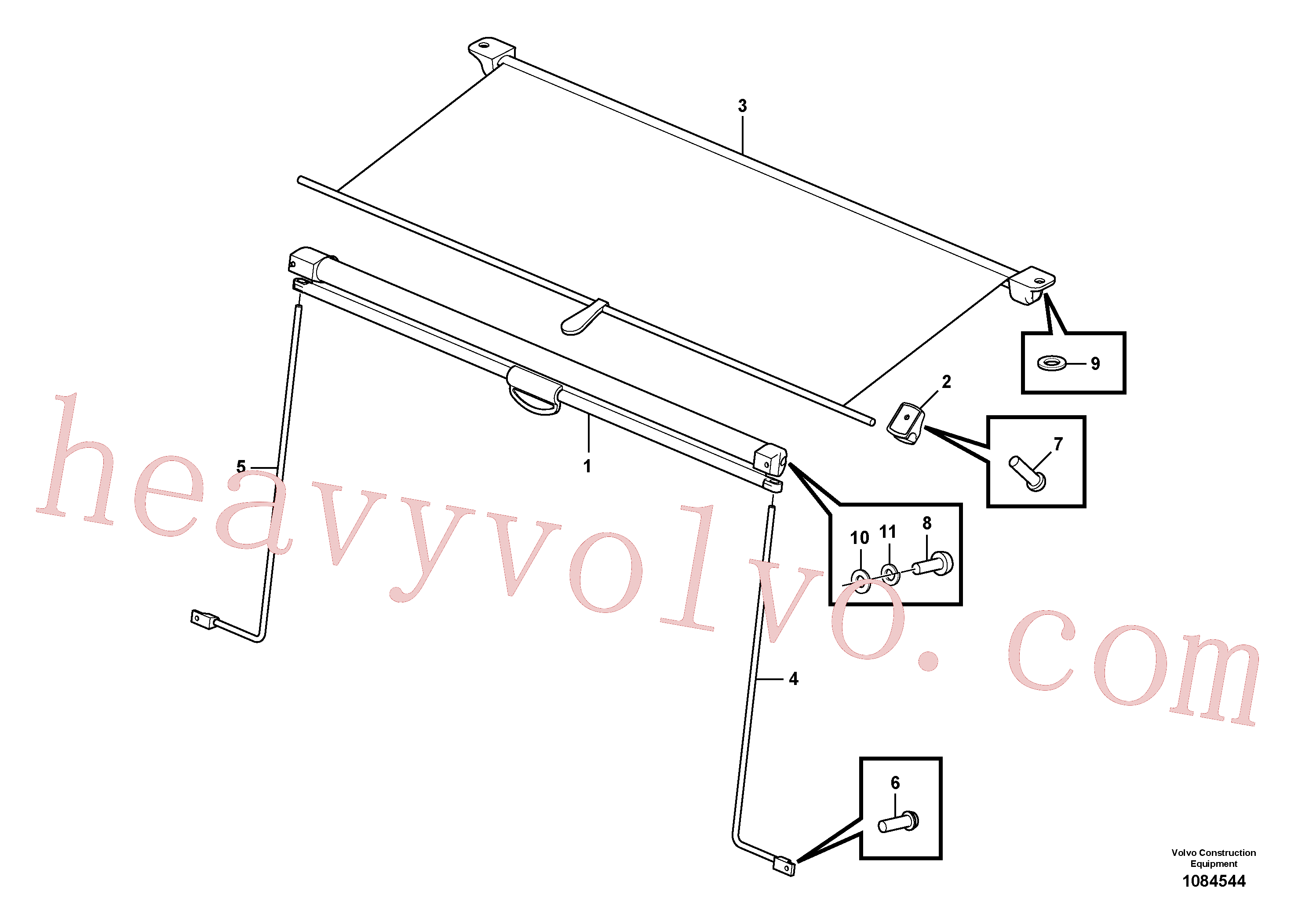 China Made SA9021-10403 Cross recessed screw parts for Volvo Excavator
