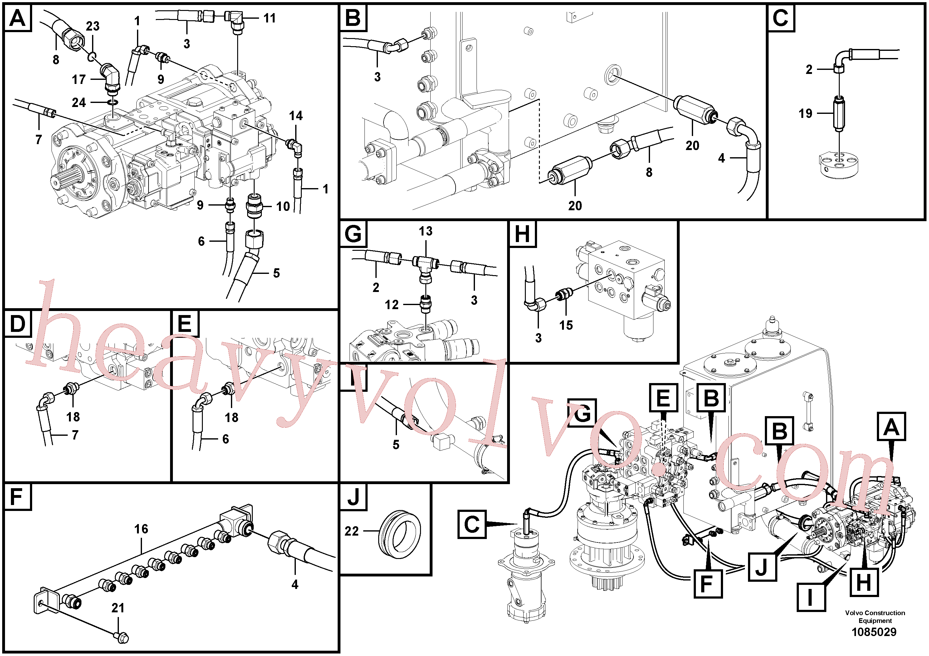 Volvo VOE938000 Hose assembly aftermarket part for sale