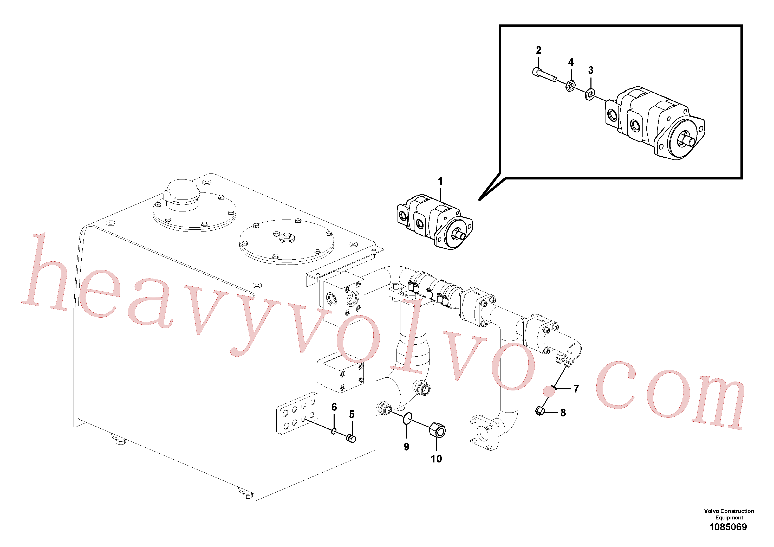 Volvo VOE14602252 Gear pump aftermarket part for sale