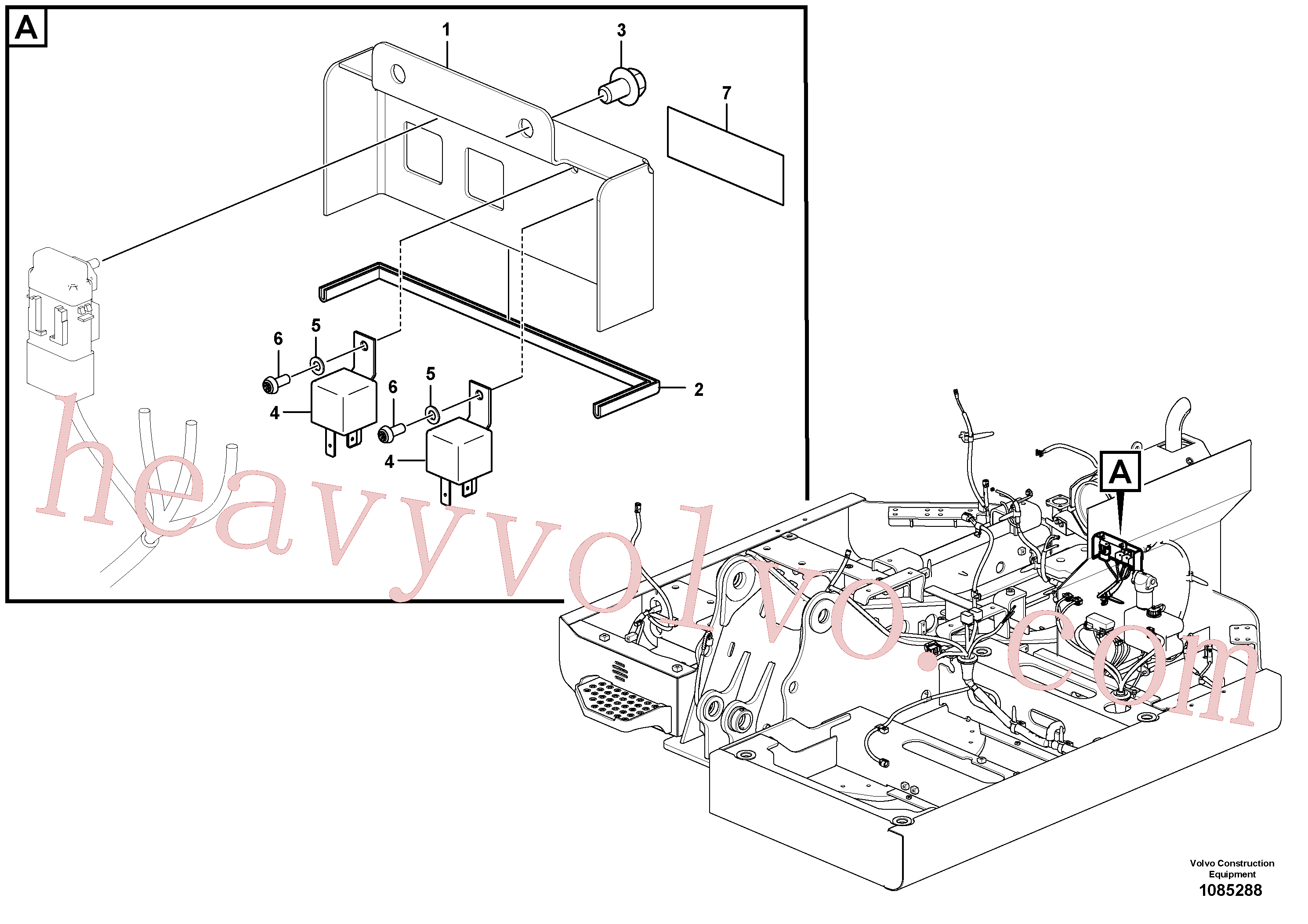 Volvo excavator part VOE14610293 Relay for sale