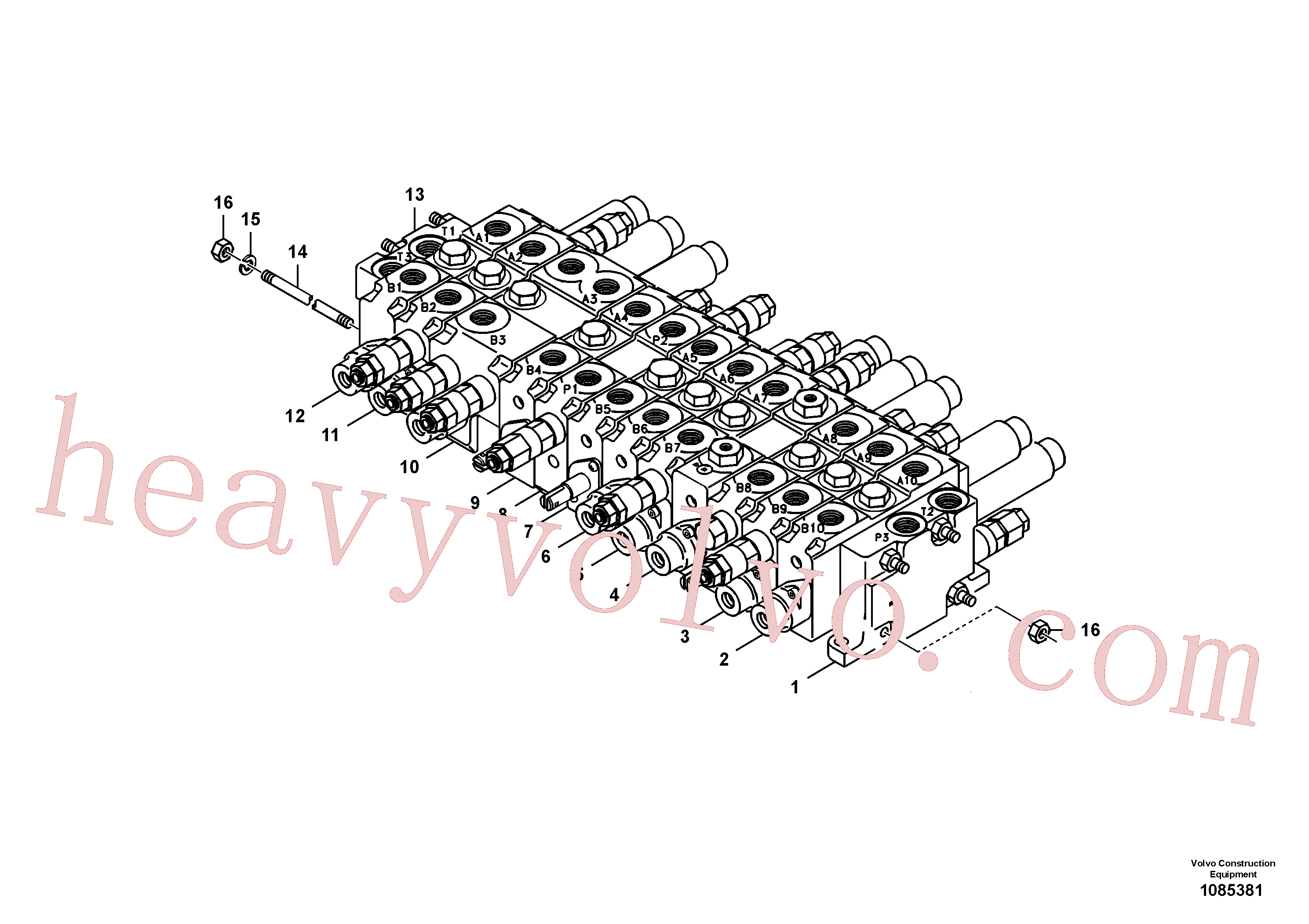 SA14536848M Valve_assy for Volvo Excavator spare