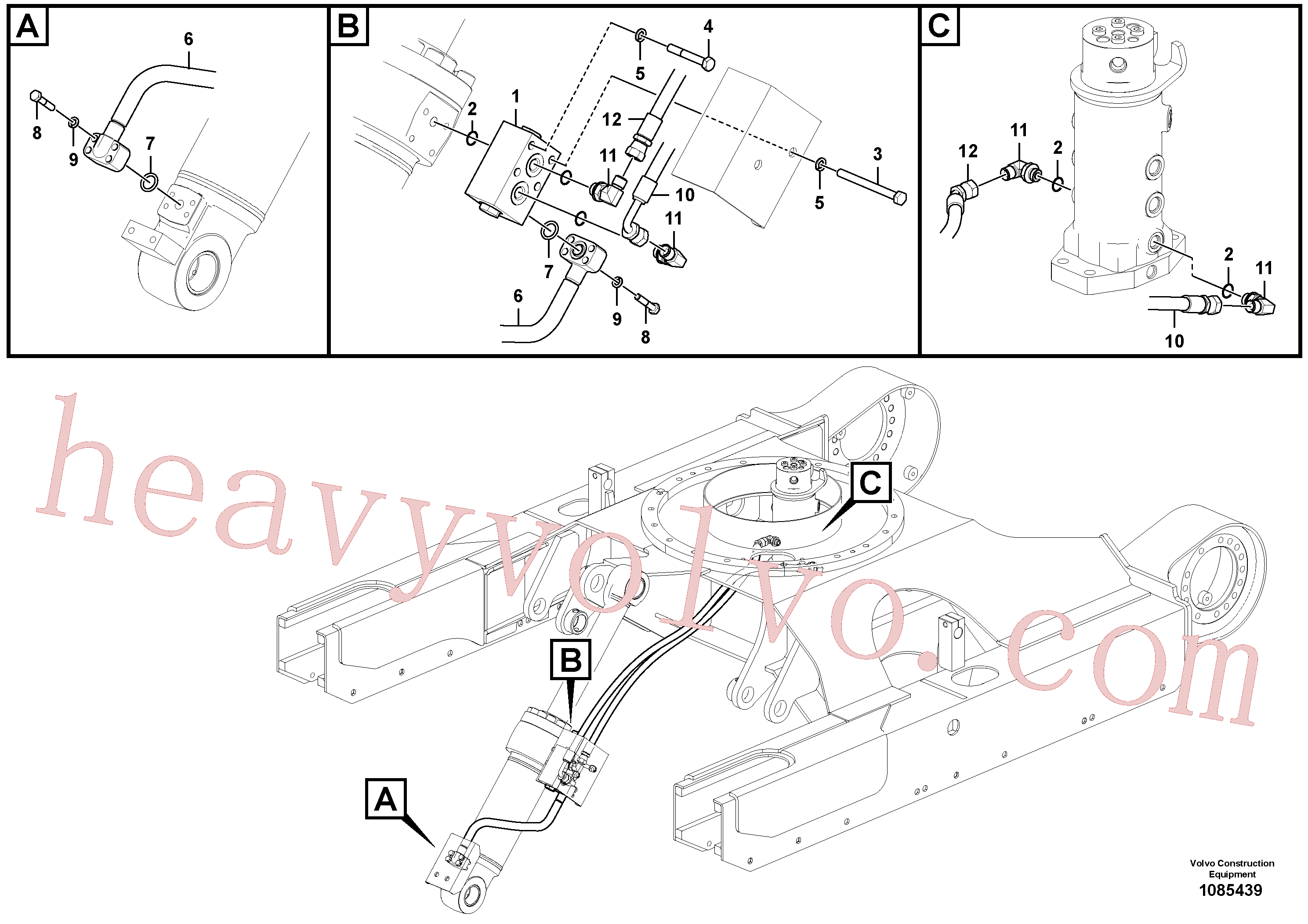 VOE997440 Hexagon screw for Volvo Excavator Parts