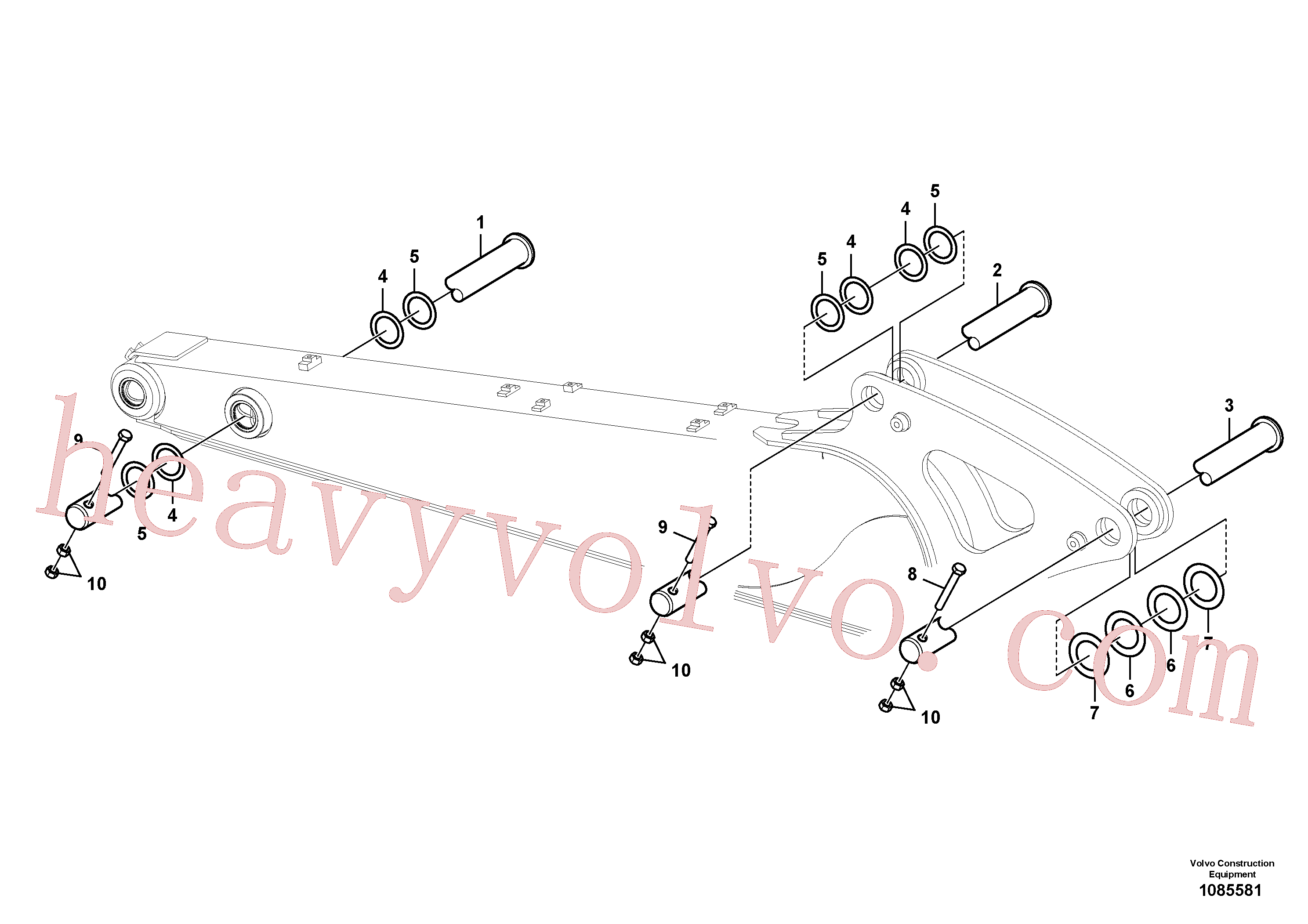 Wholesale VOE14556290 Pin for Volvo Excavator