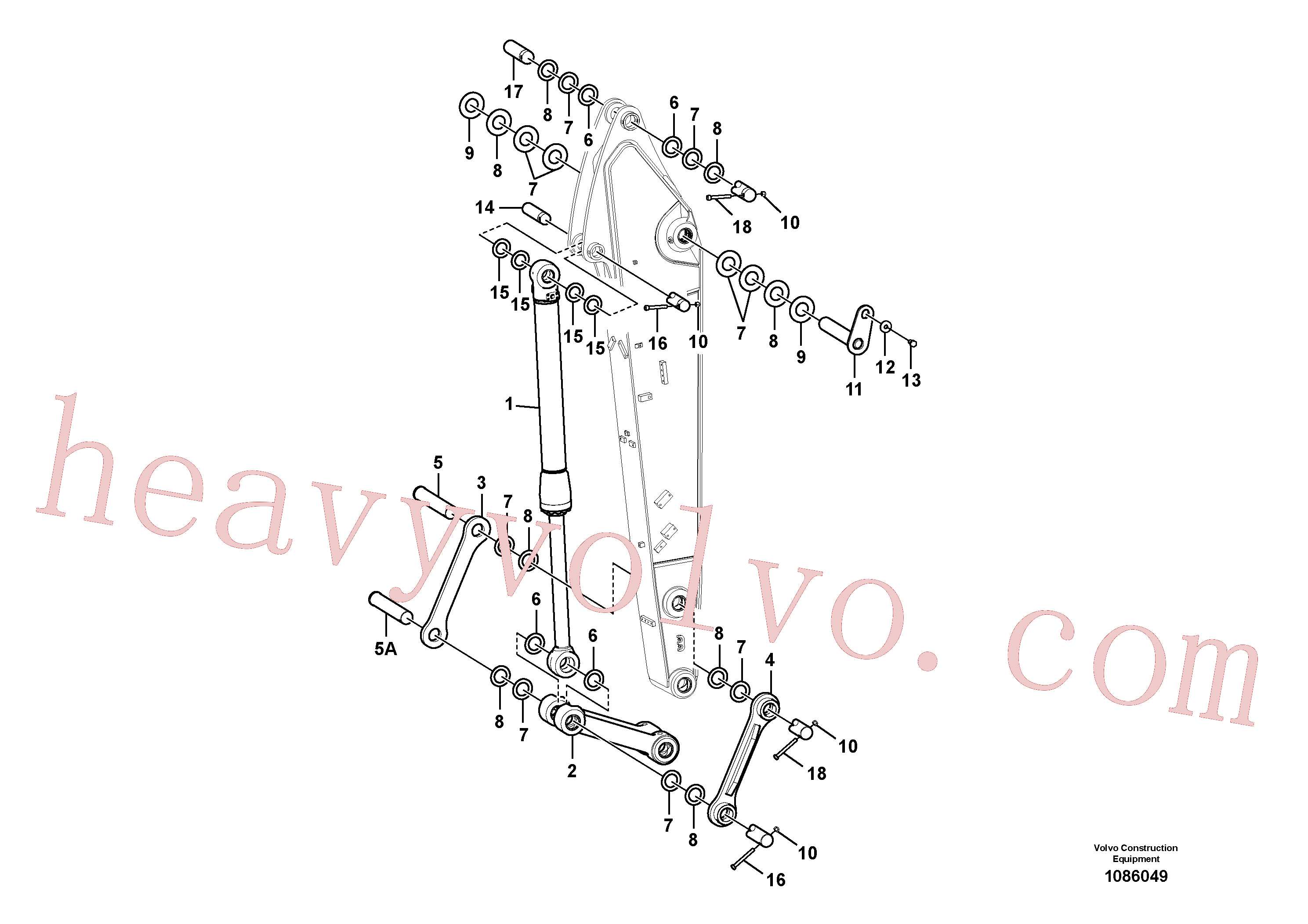 VOE14377926 Washer for Volvo Excavator Parts