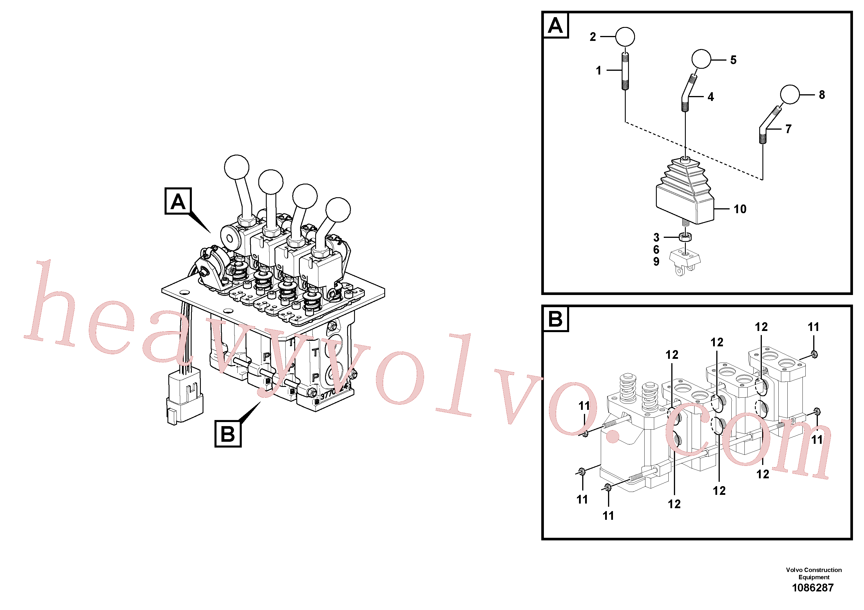 Volvo Assembly VOE971080 Hexagon nut for sale