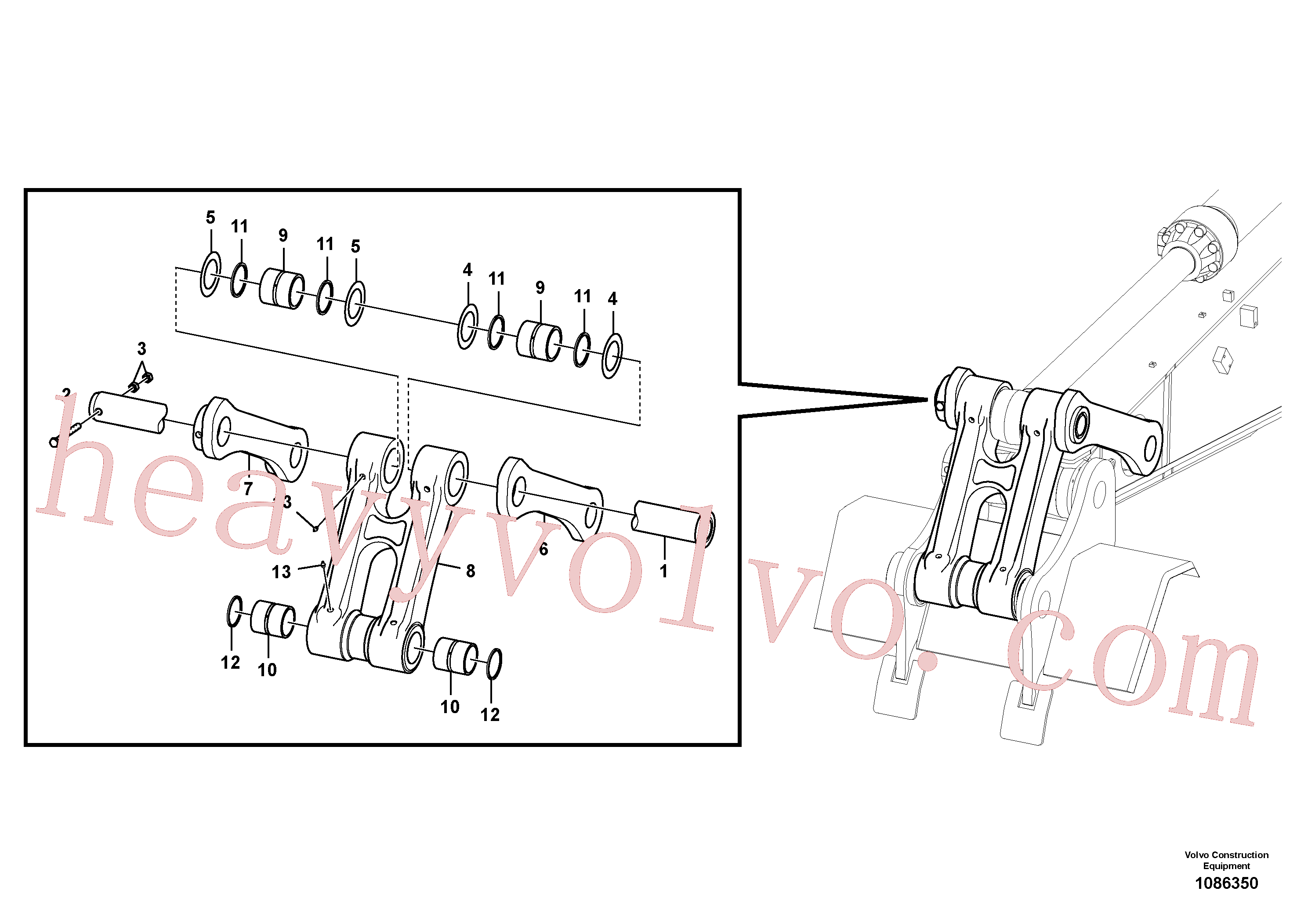 VOE997484 Hexagon screw for Volvo Excavator Parts