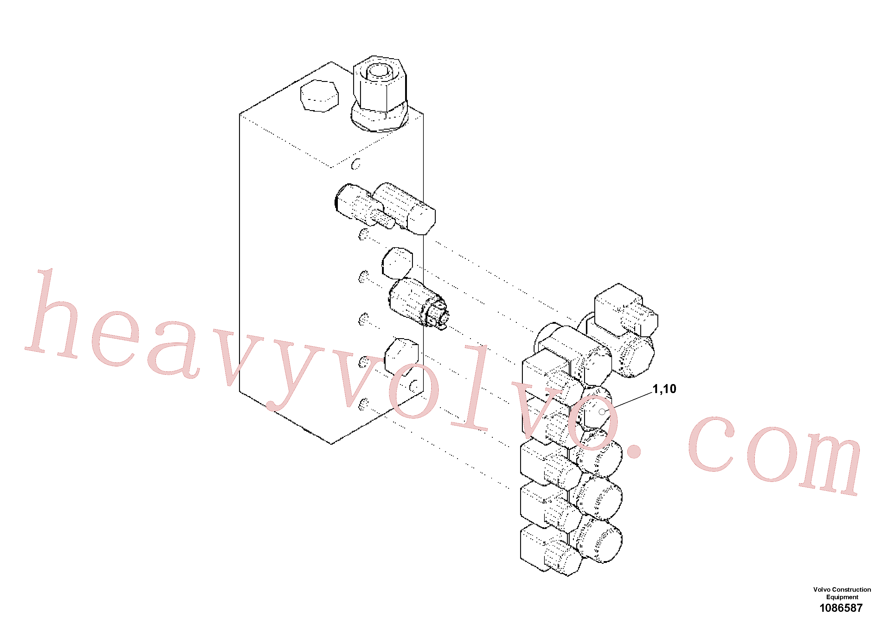 Volvo excavator part RM80634017 Sealing kit for sale