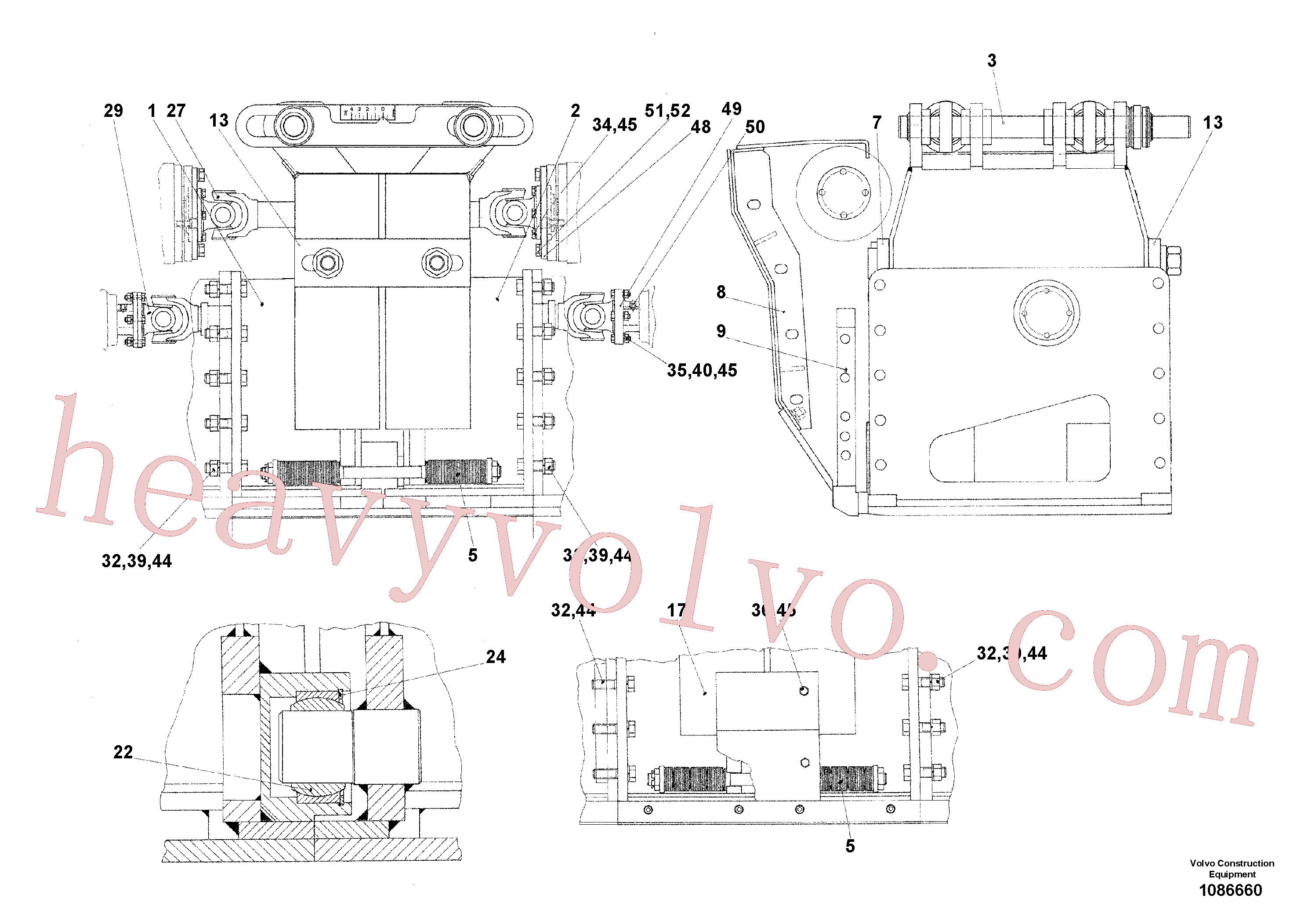 RM96720669 Hexagon screw for Volvo Excavator Parts