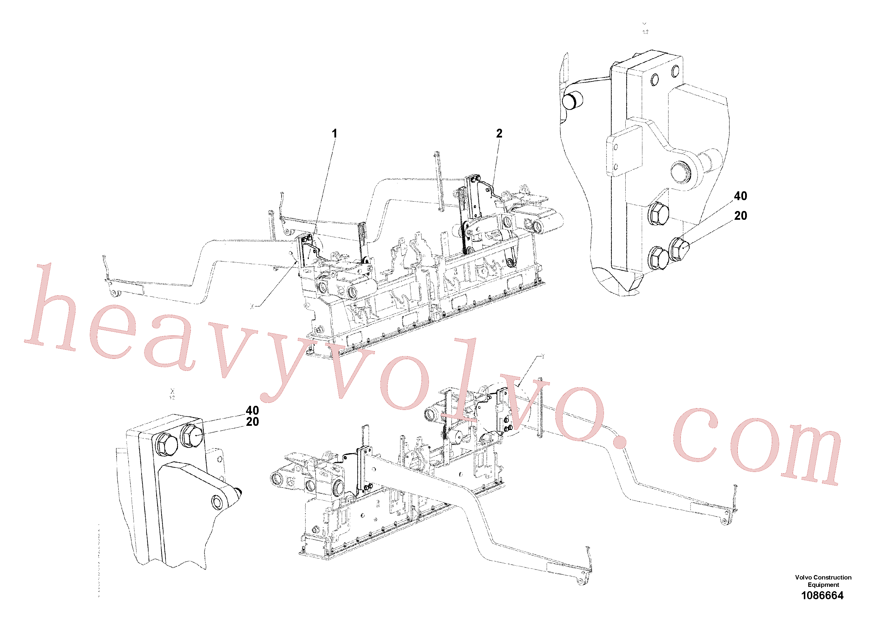 Wholesale RM54501192 Towing arm for Volvo Excavator
