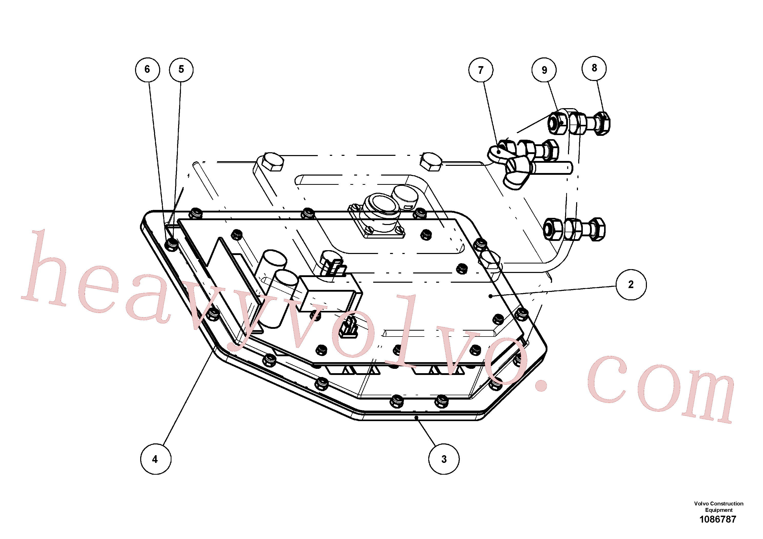 RM96752506 Hexagon nut for Volvo Excavator spare