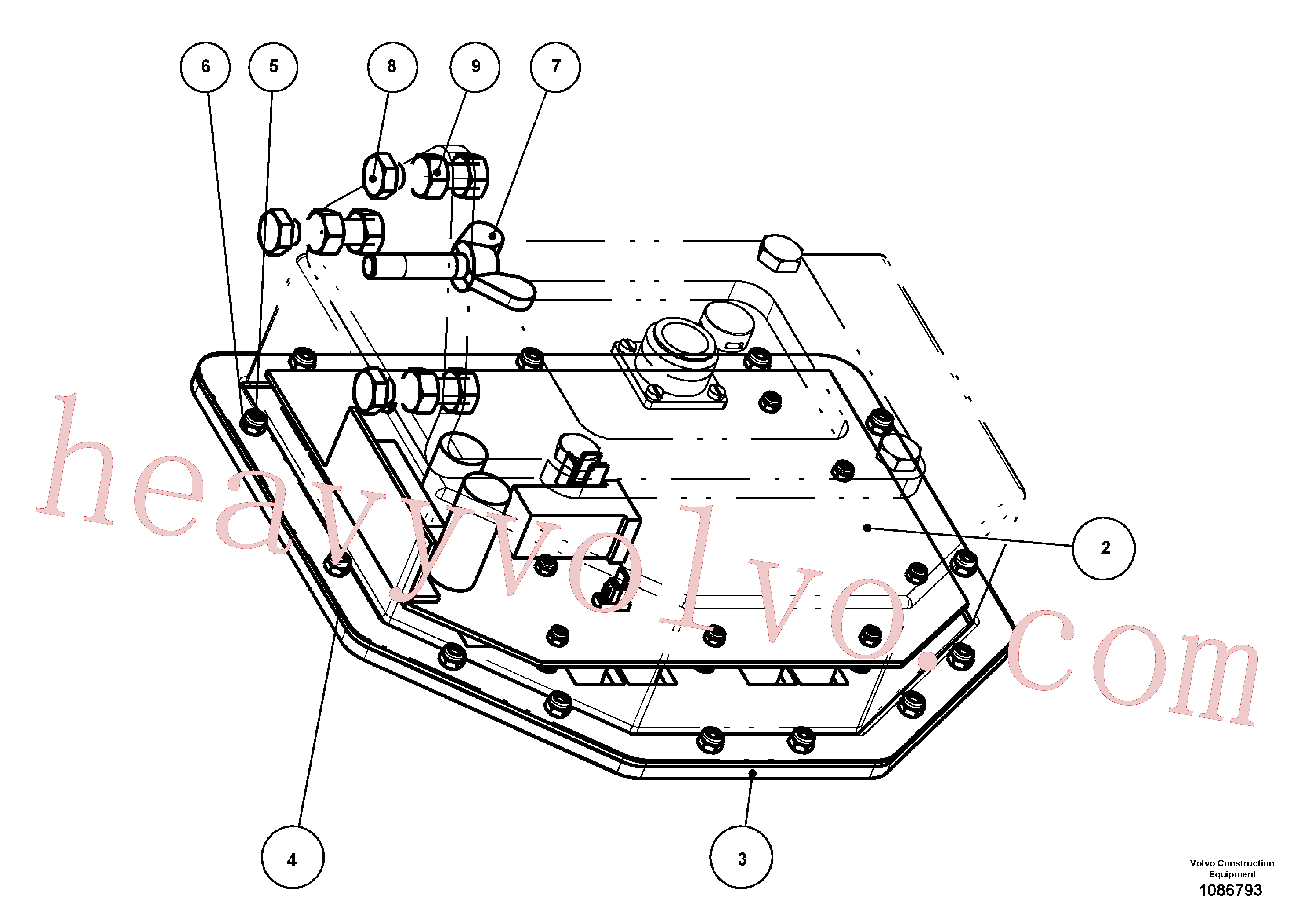 RM96752506 Hexagon nut for Volvo Excavator spare