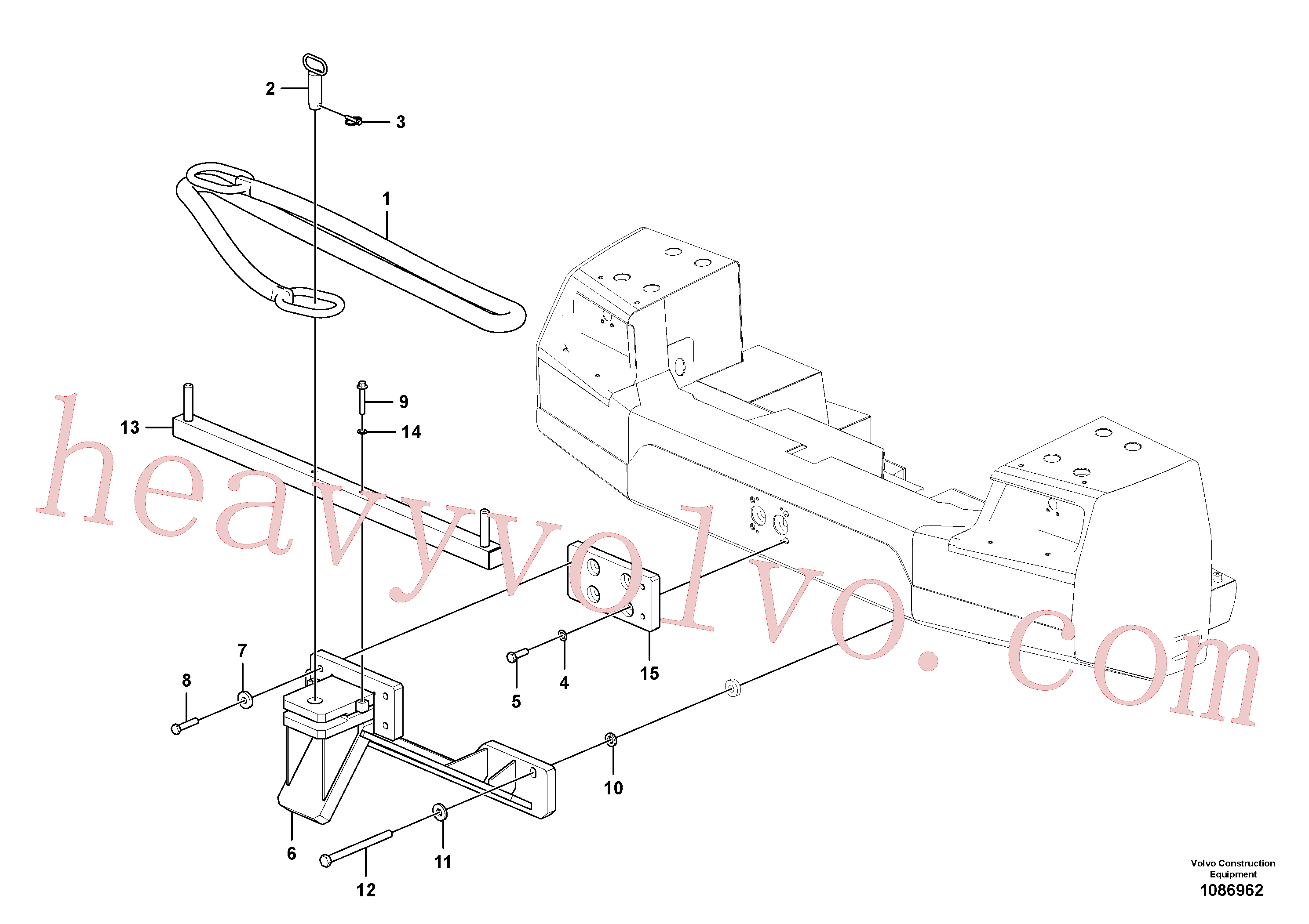 China Made VOE992973 Hexagon screw parts for Volvo Excavator