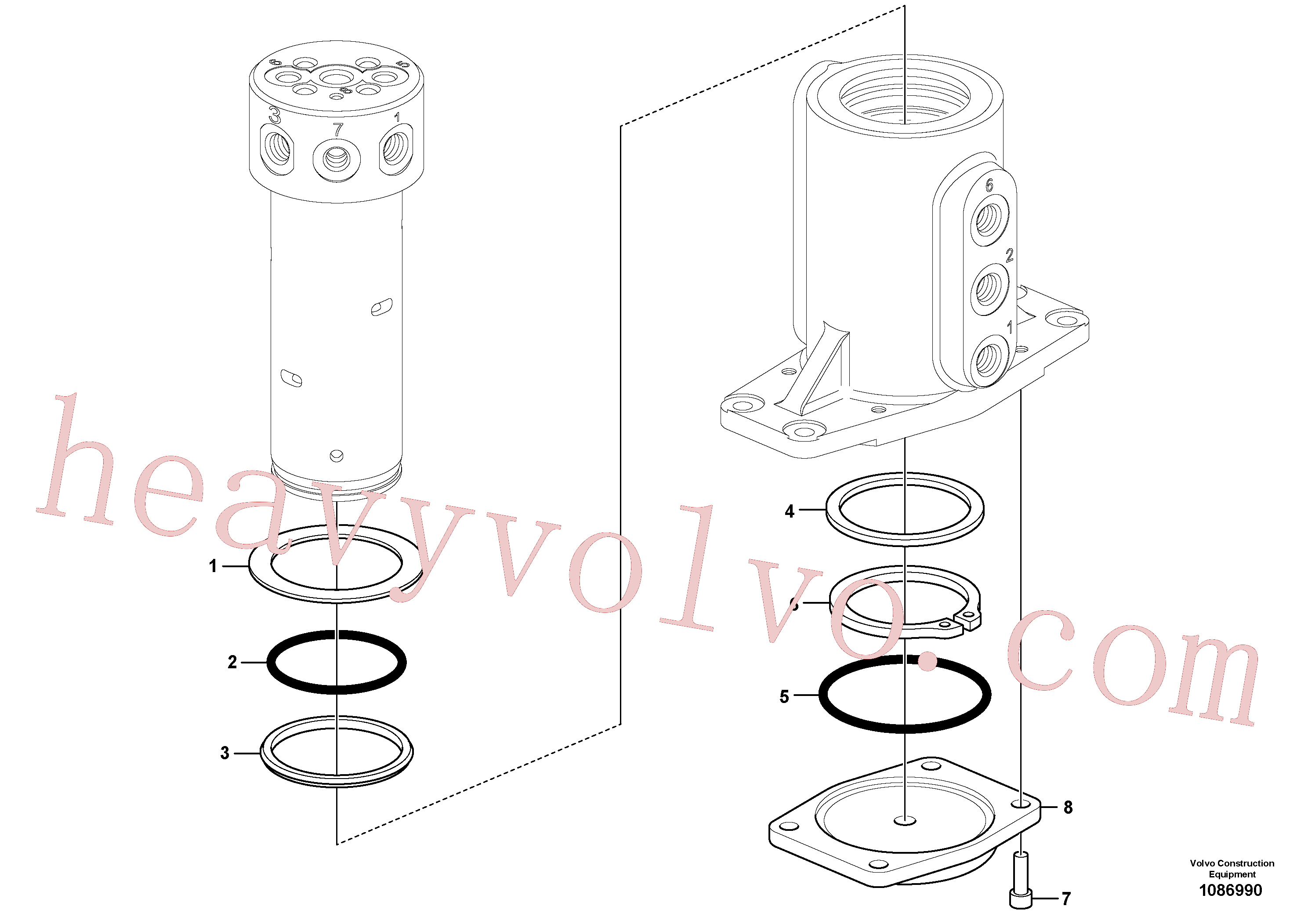 Volvo excavator part VOE17472739 Cap for sale