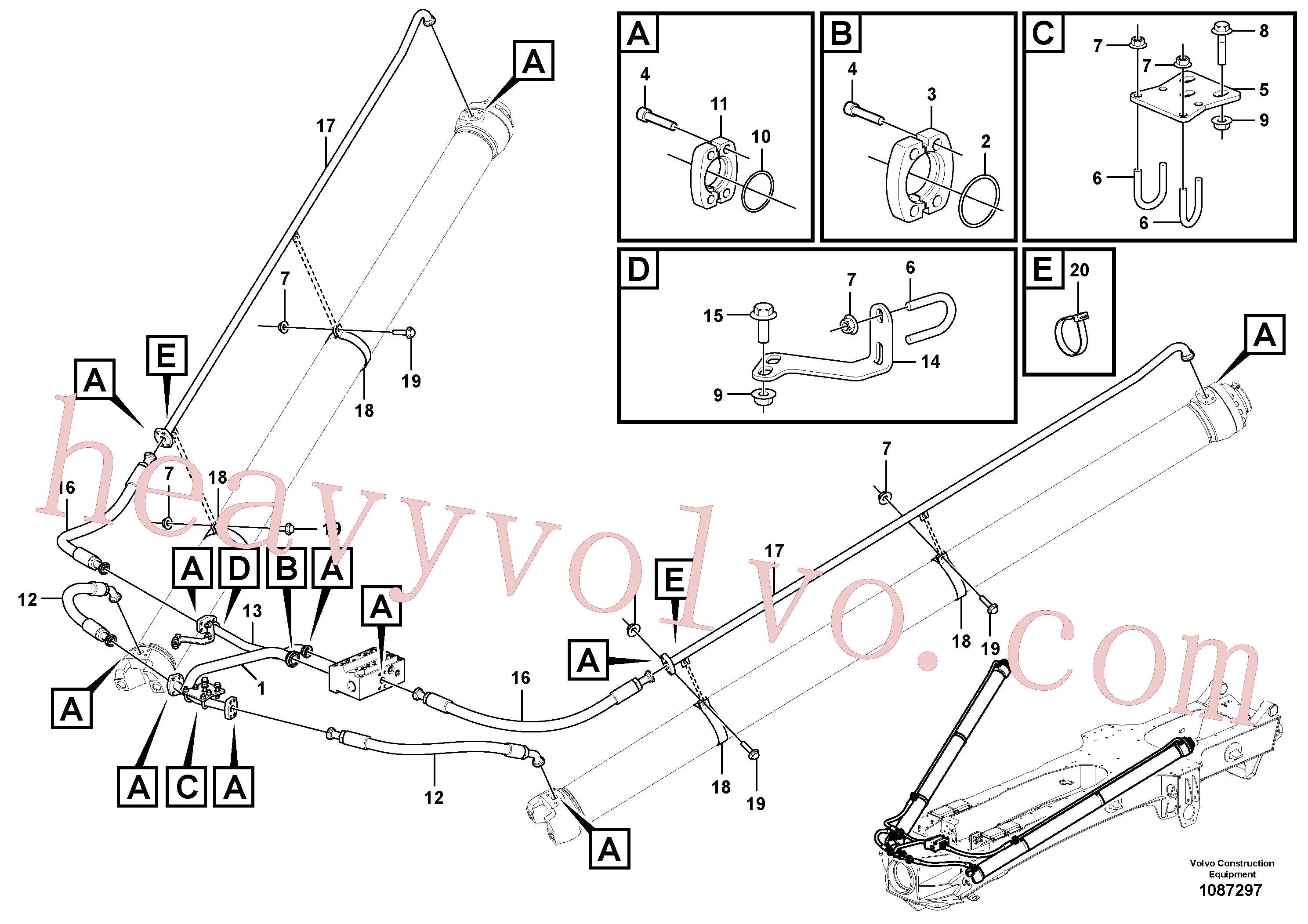 Volvo excavator part VOE13949238 O-ring for sale