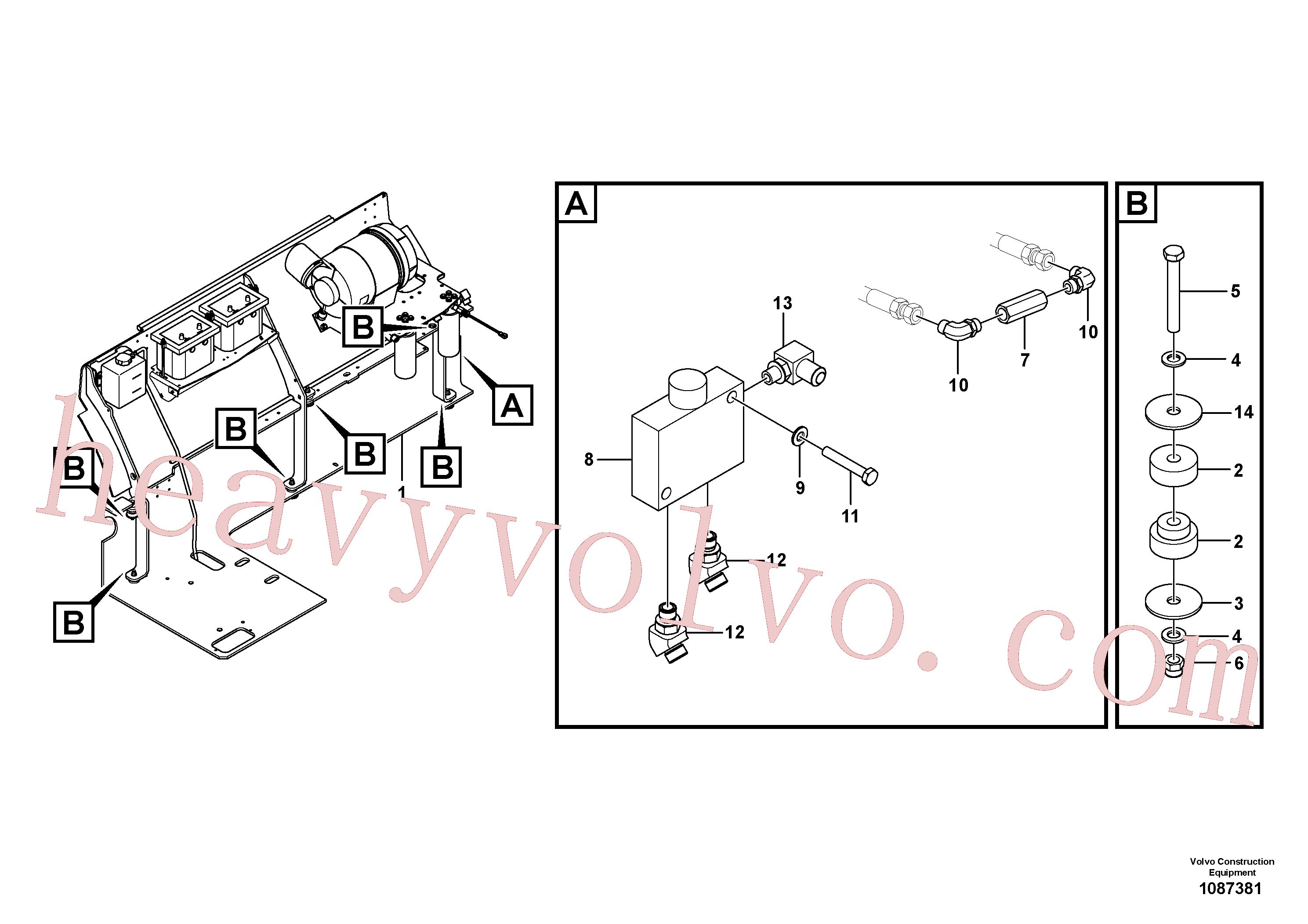 Volvo excavator part RM58799784 Plug for sale