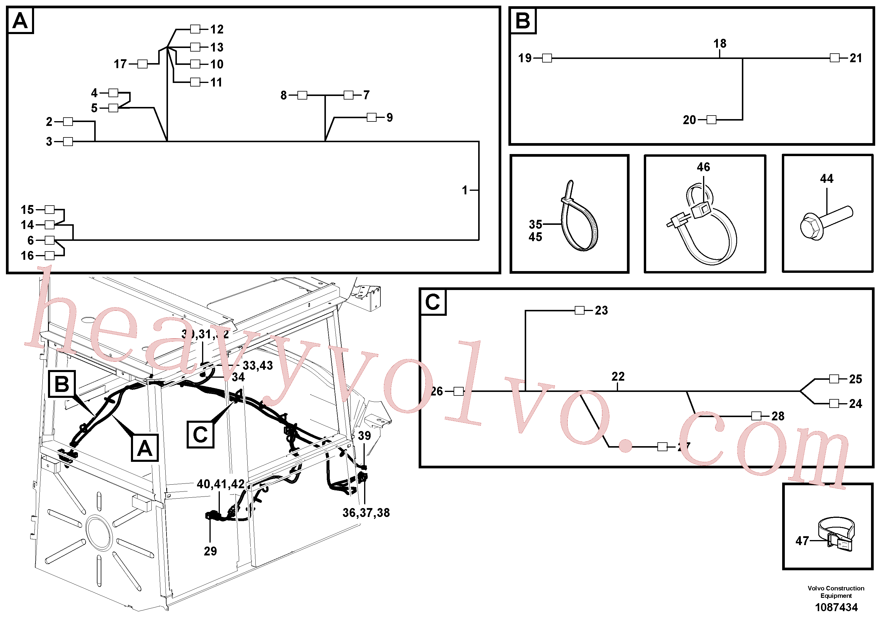 VOE995114 Cover for Volvo Excavator Parts