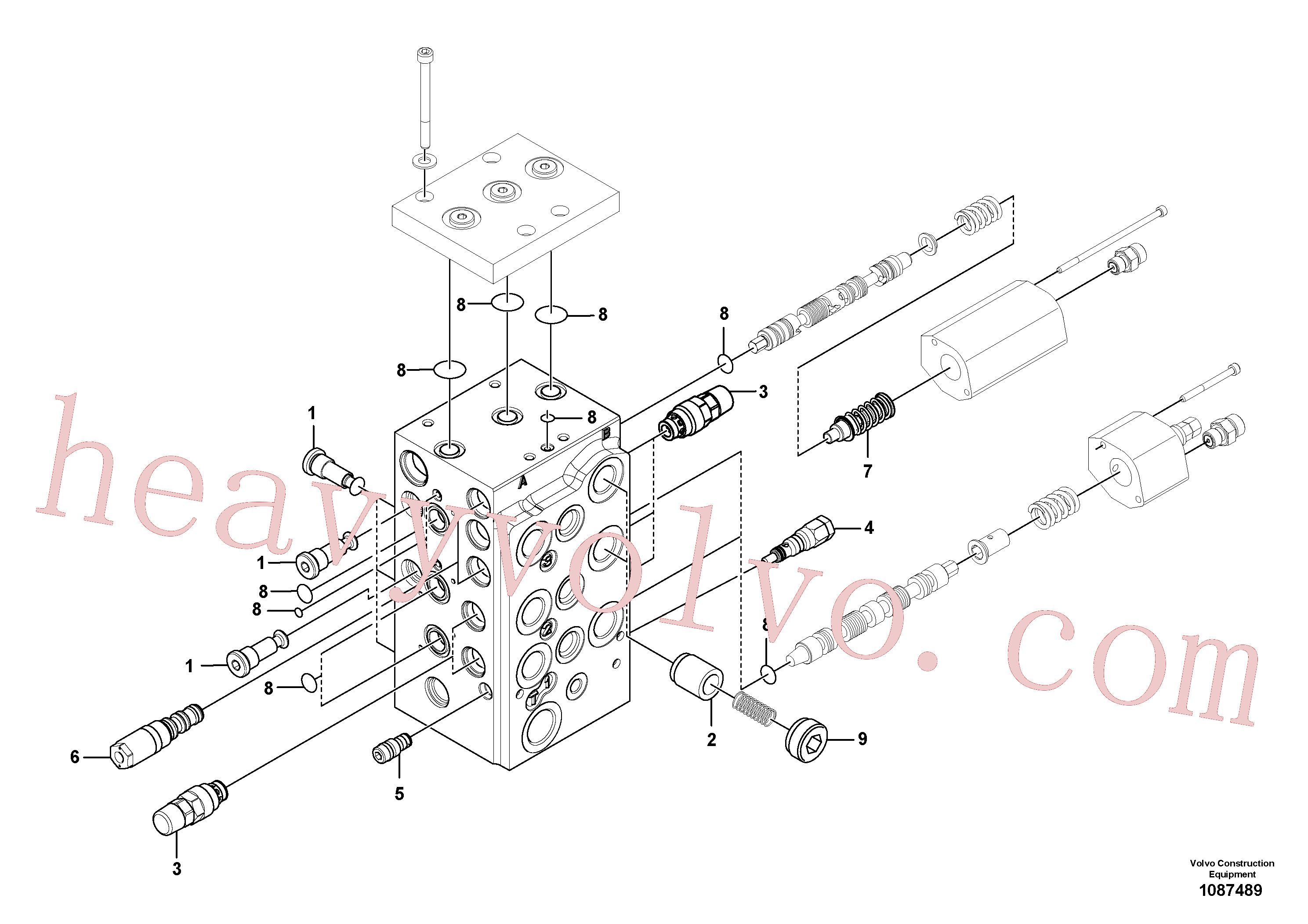 VOE17468324 Plug for Volvo Excavator spare