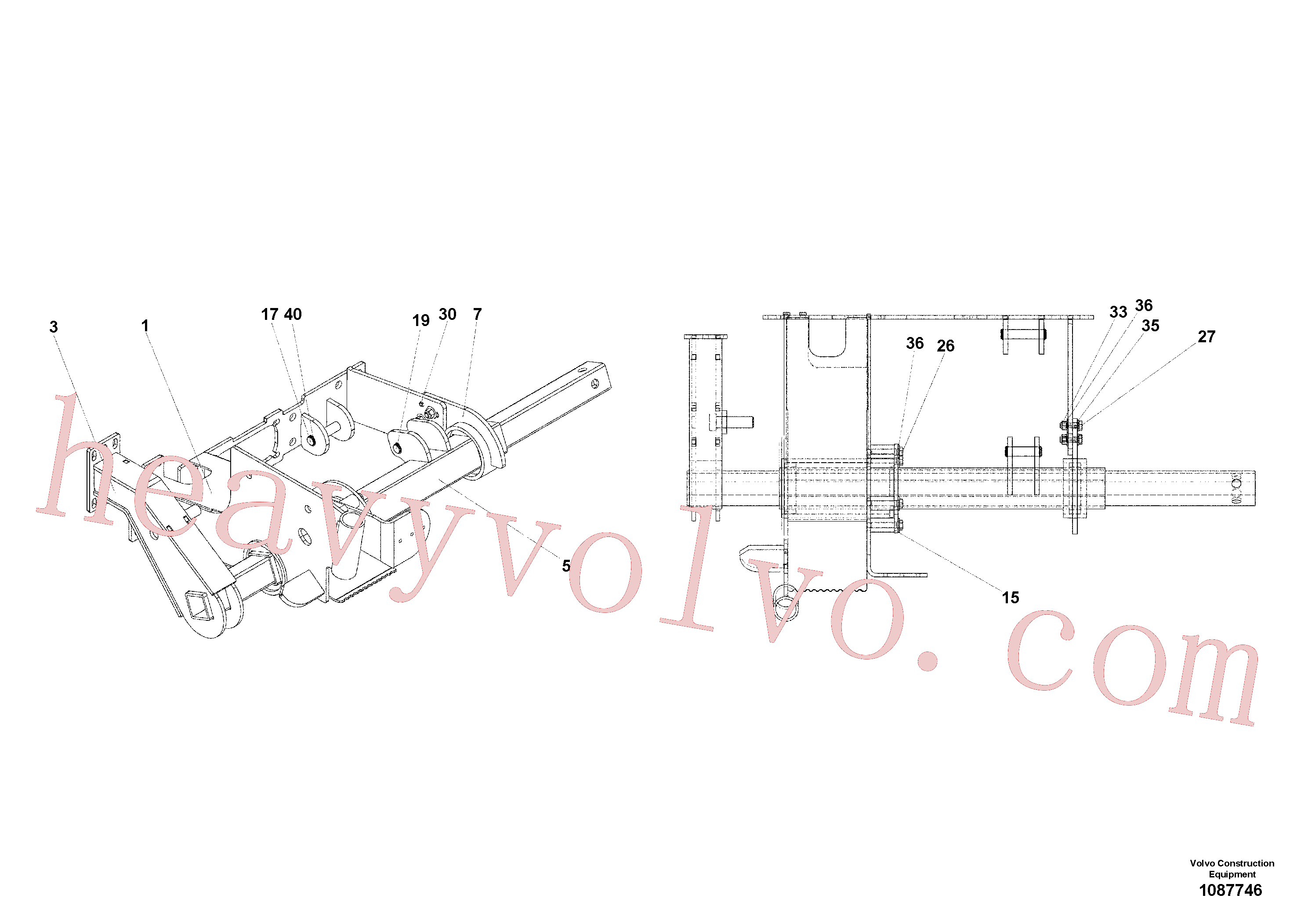 Volvo excavator part RM80667603 Bolt for sale