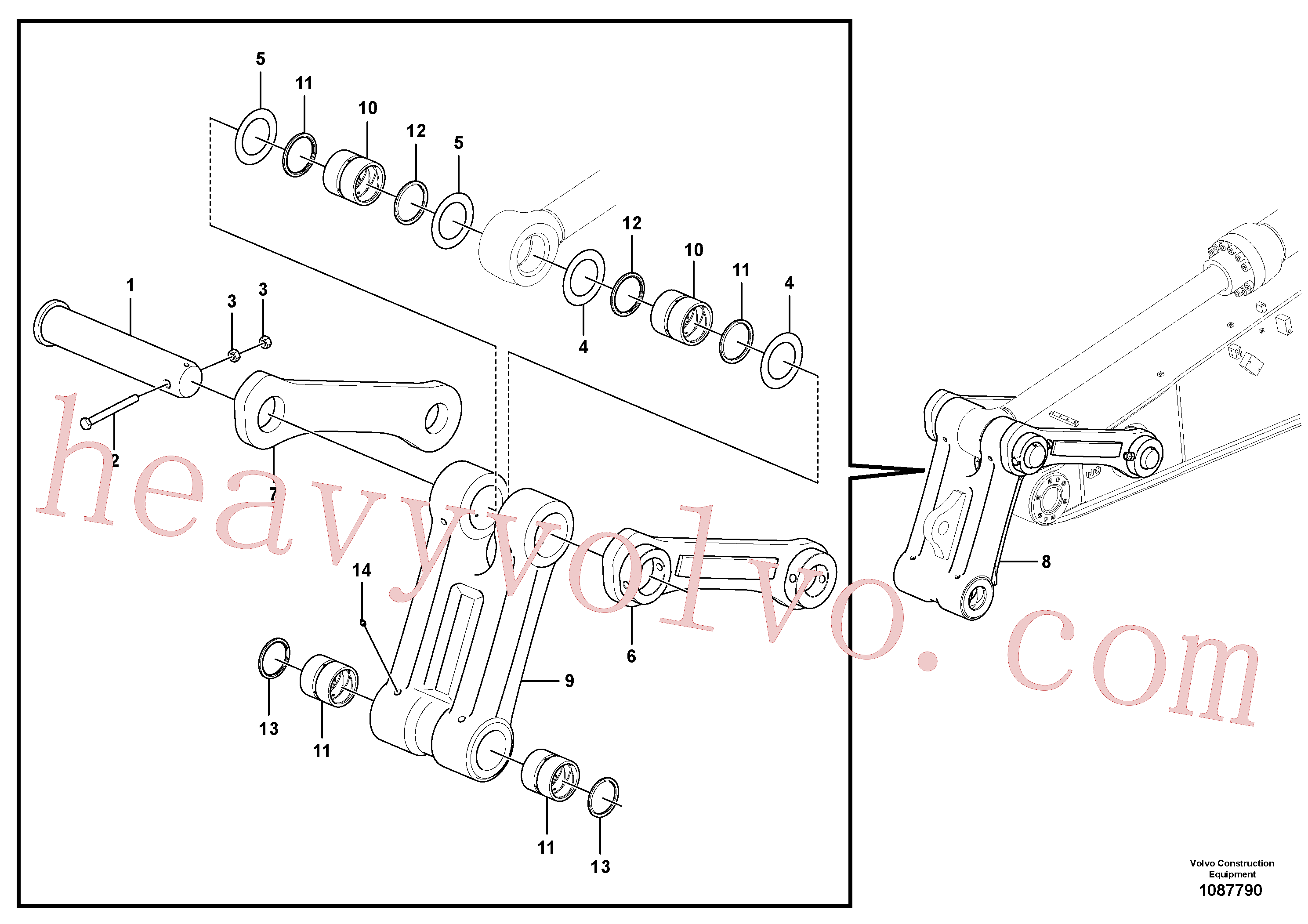 VOE997484 Hexagon screw for Volvo Excavator Parts