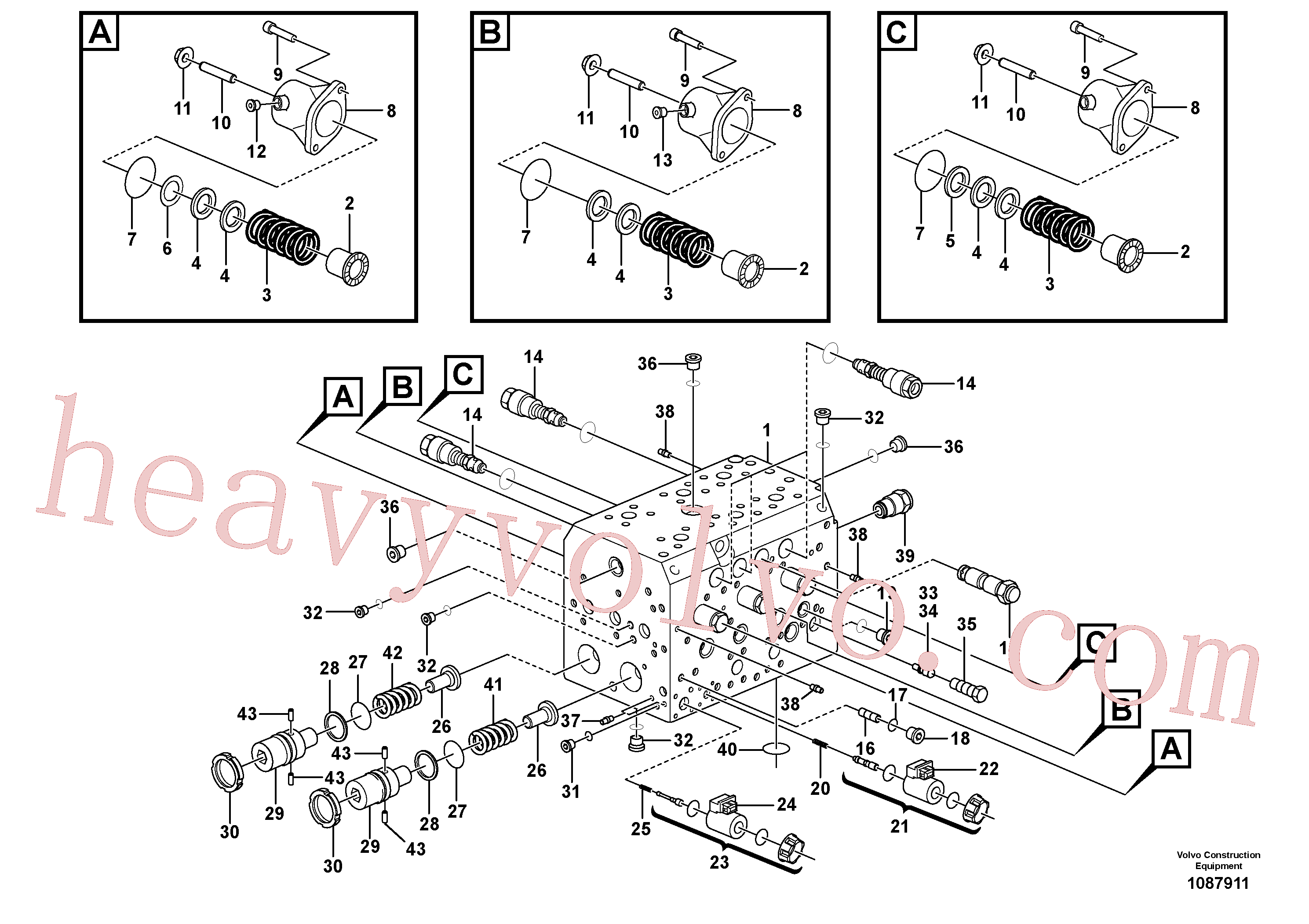VOE983122 O-ring for Volvo Excavator spare