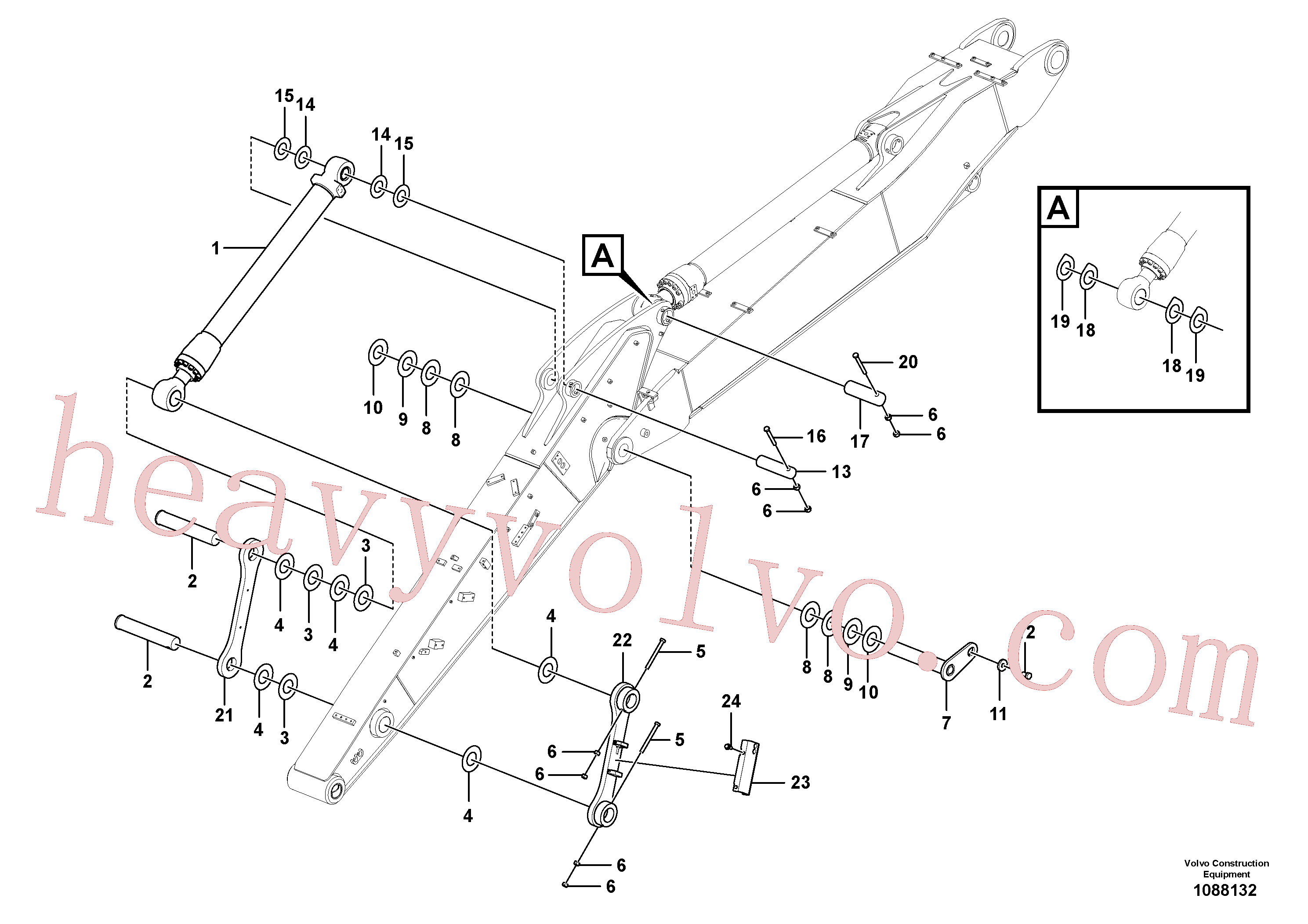 VOE14377926 Washer for Volvo Excavator Parts