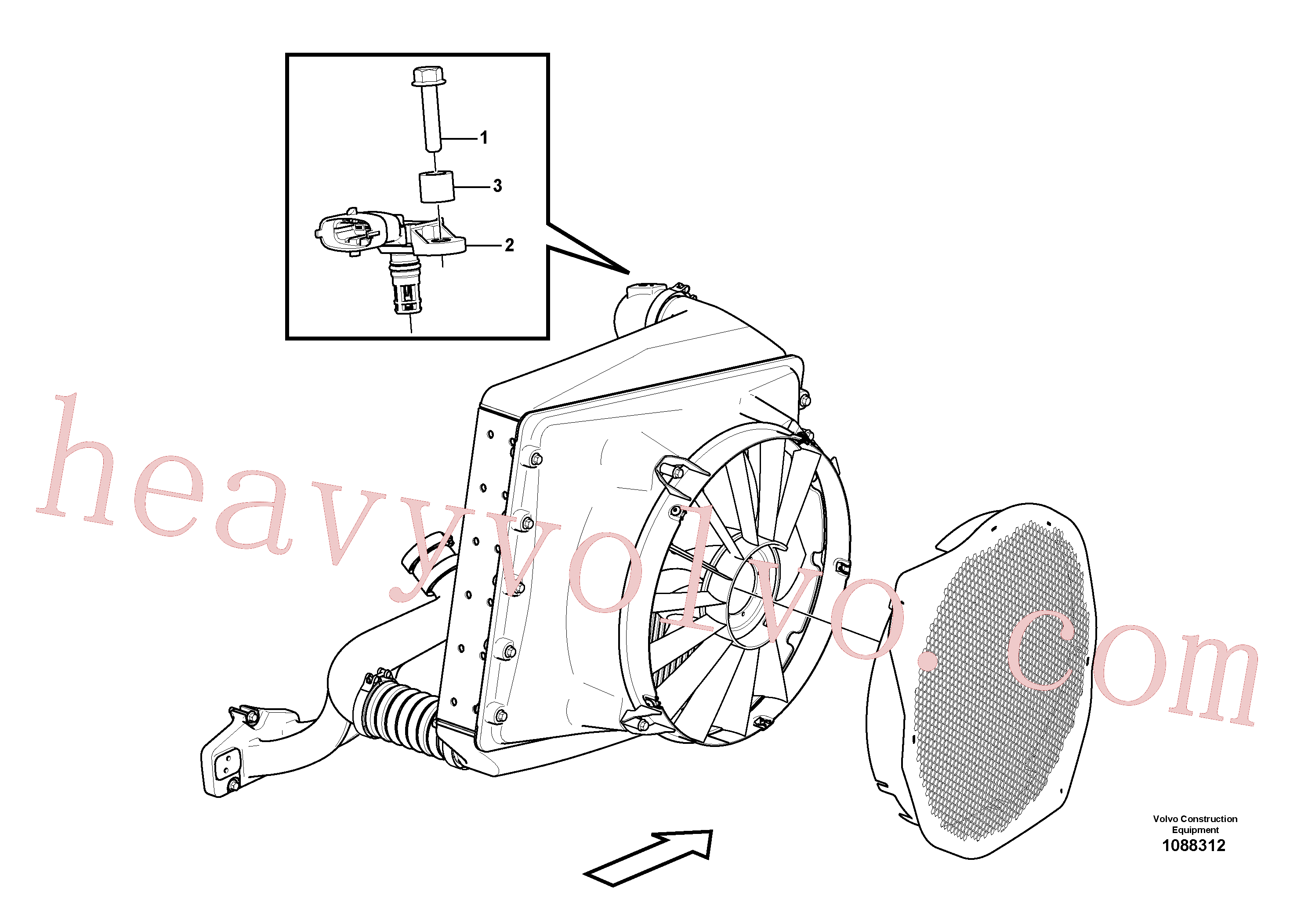 VOE22422785 Sensor, Pressure sensor for Volvo Excavator spare
