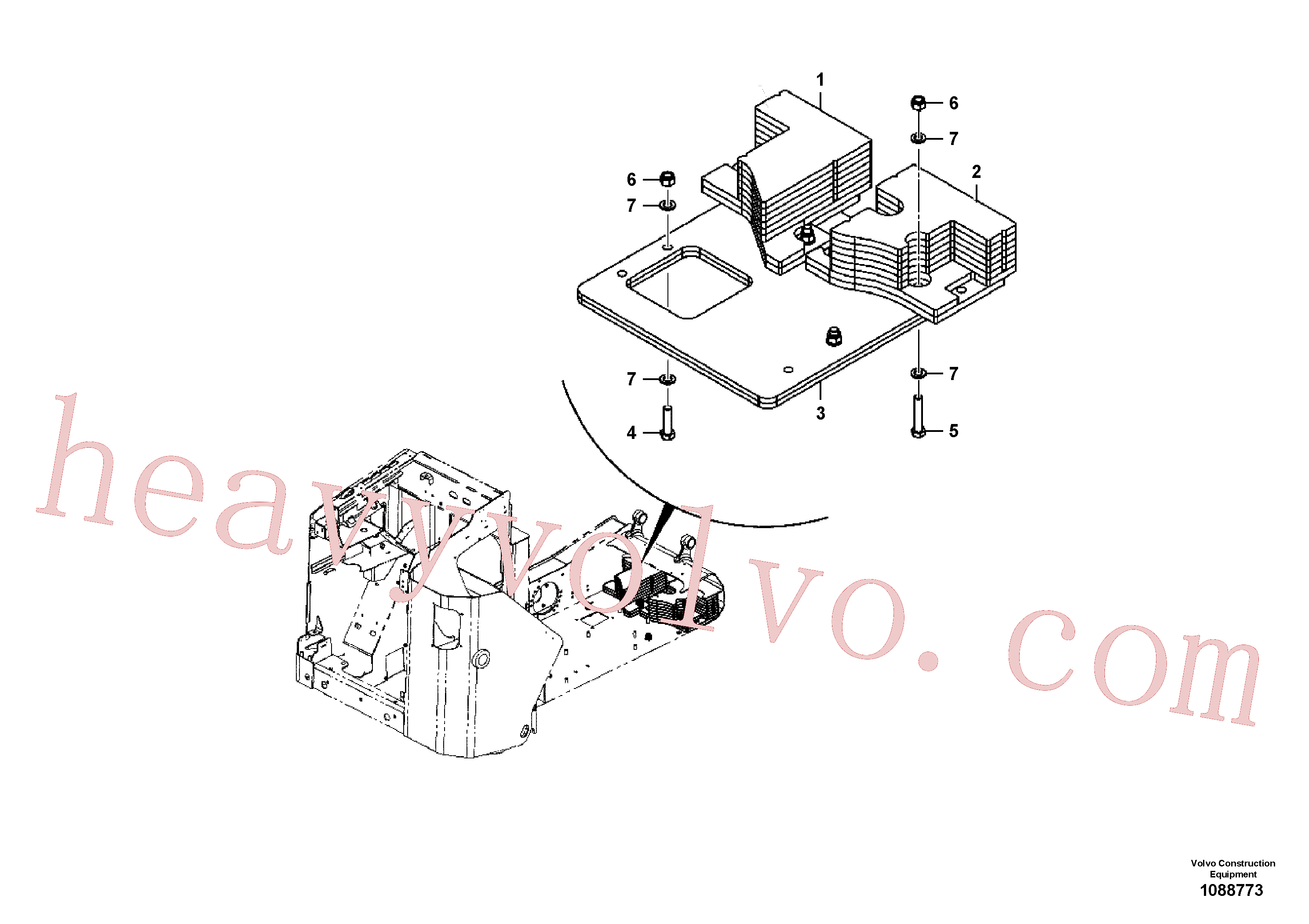VOE16212311 Bolt for Volvo Excavator spare
