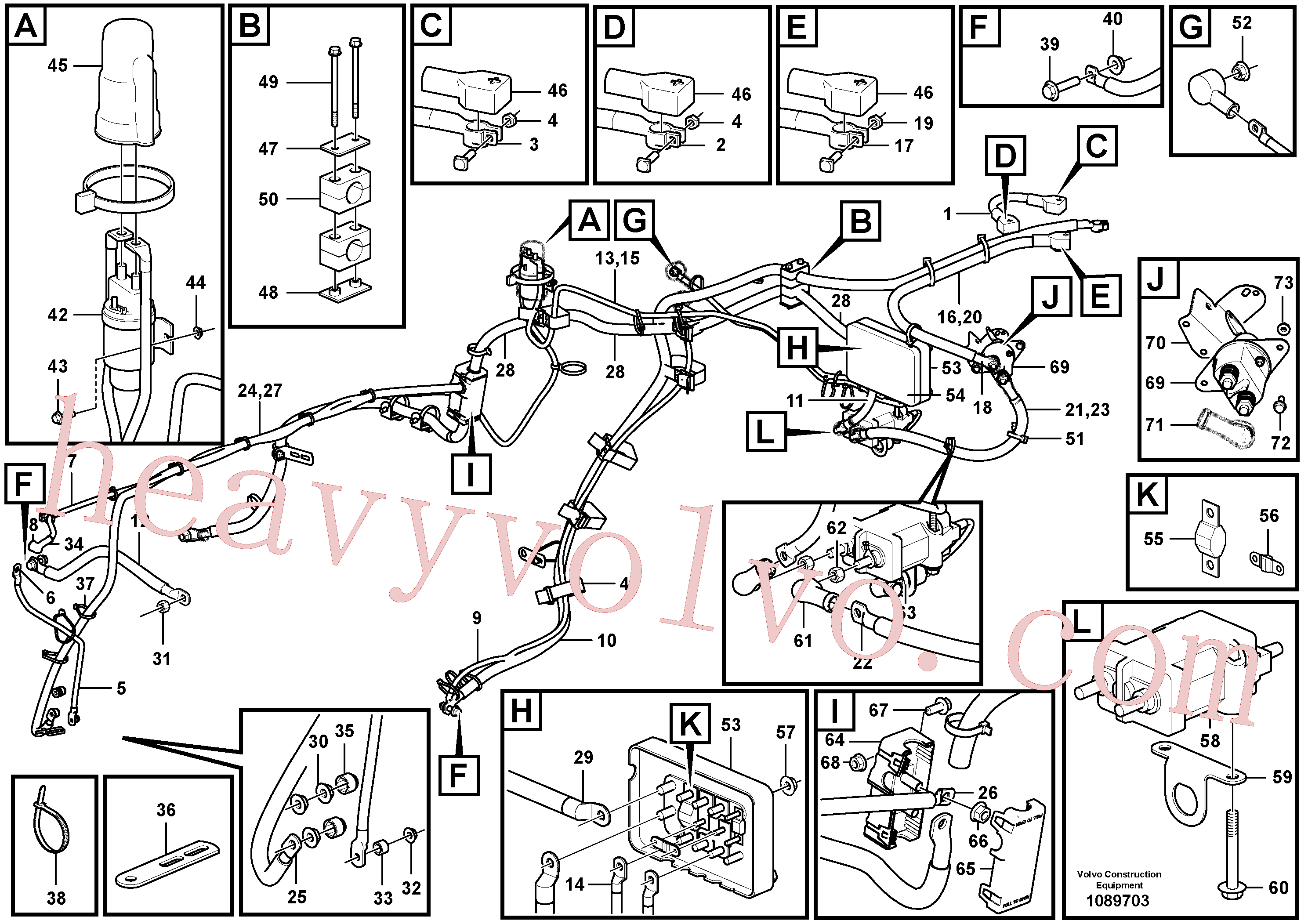 VOE969982 Flange screw for Volvo Excavator Parts