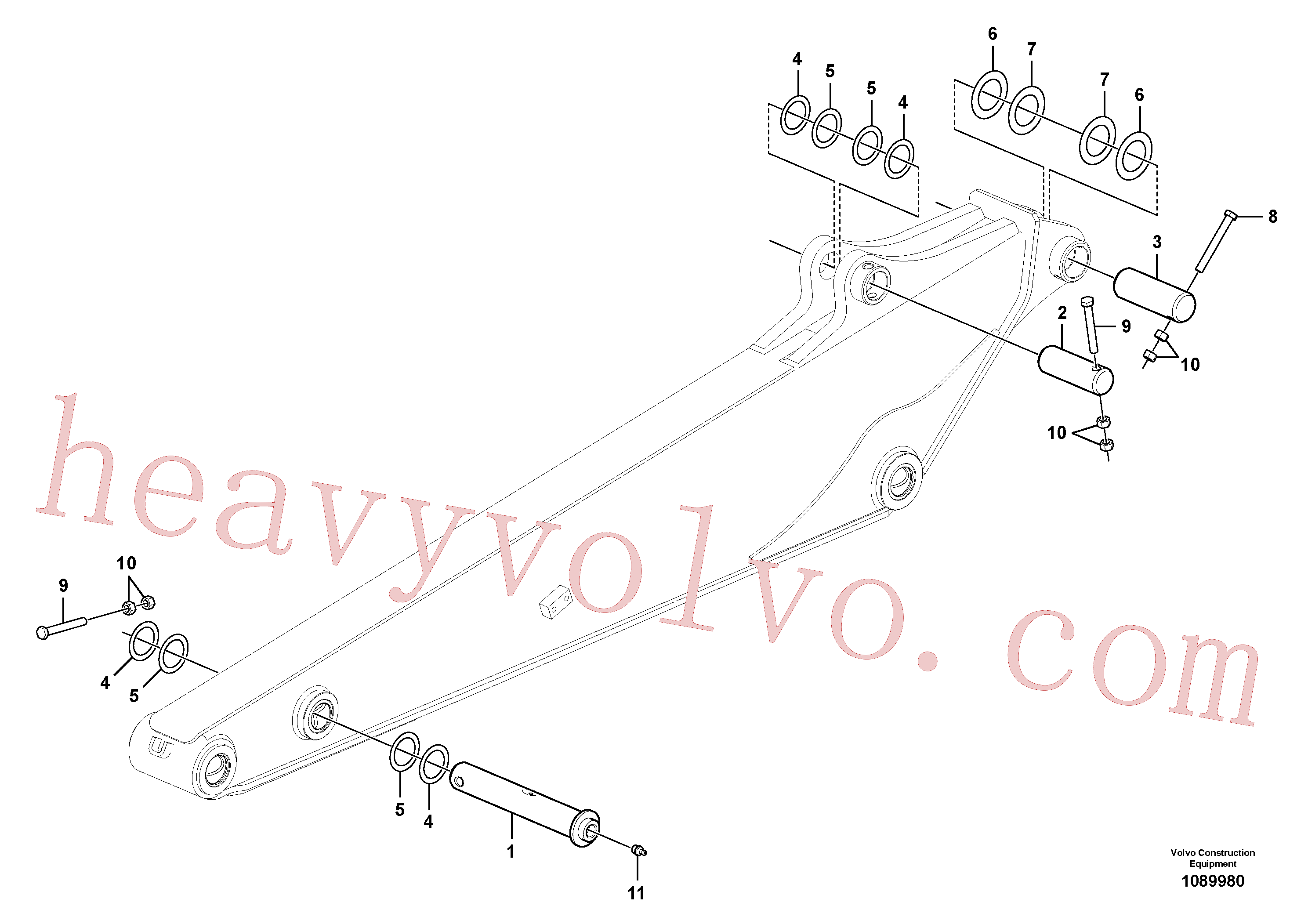 Wholesale VOE14556290 Pin for Volvo Excavator