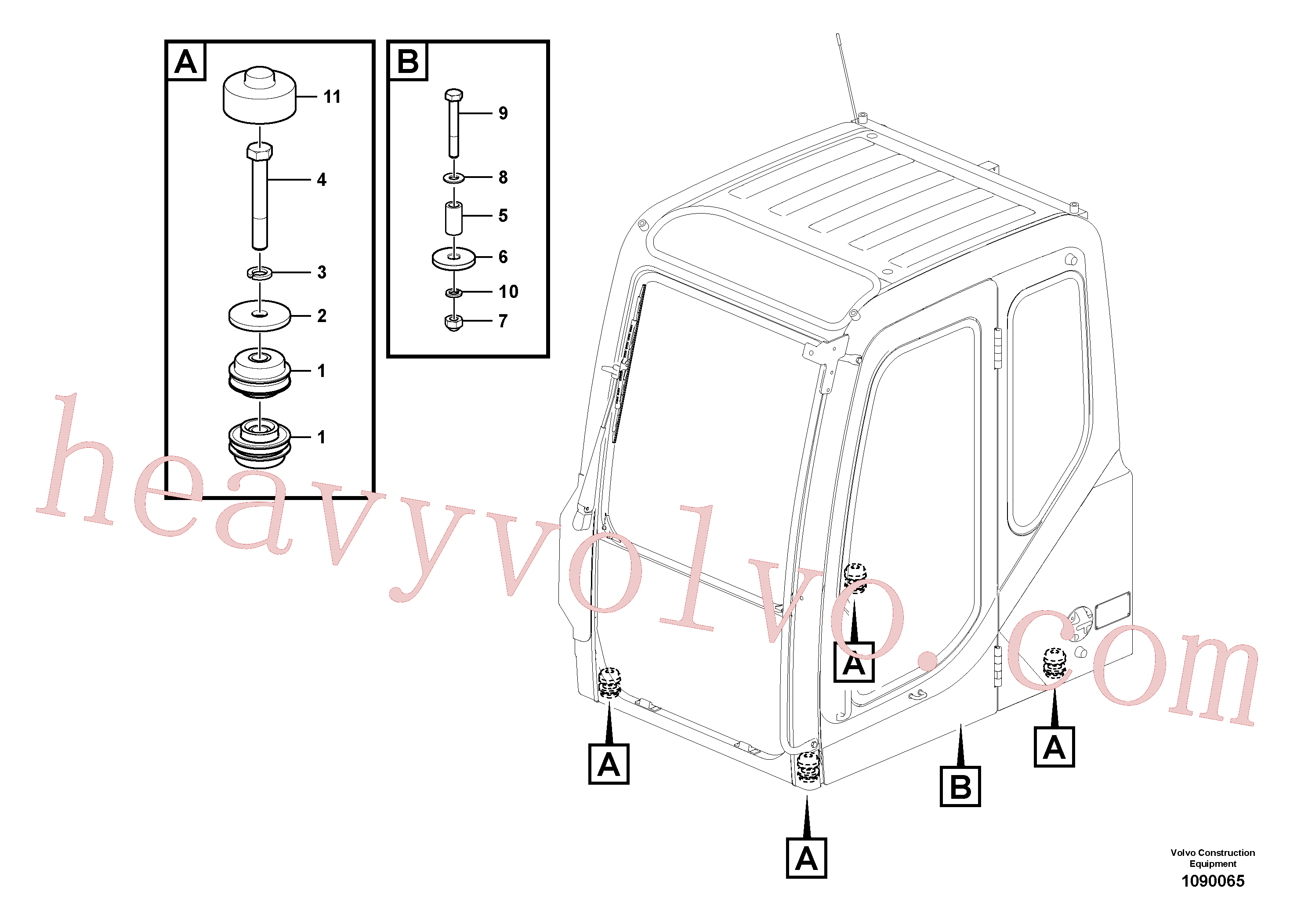 VOE997440 Hexagon screw for Volvo Excavator Parts