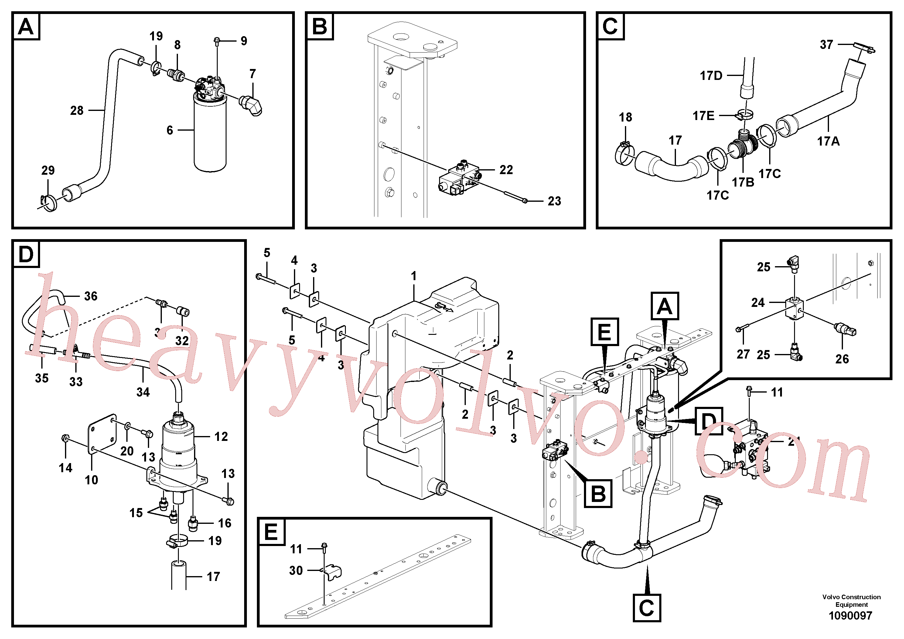 Wholesale VOE15672965 Hose clamp for Volvo Excavator