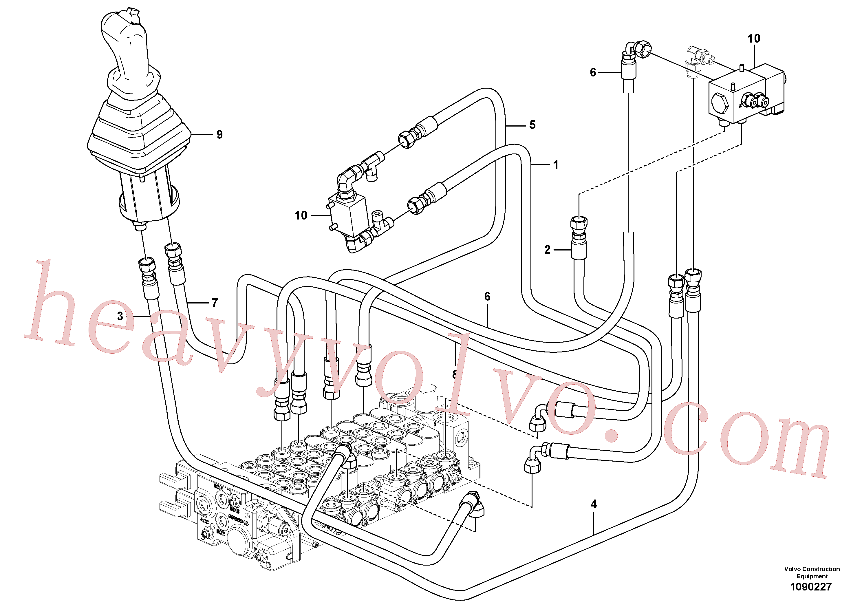 China Made VOE936823 Hose assembly parts for Volvo Excavator